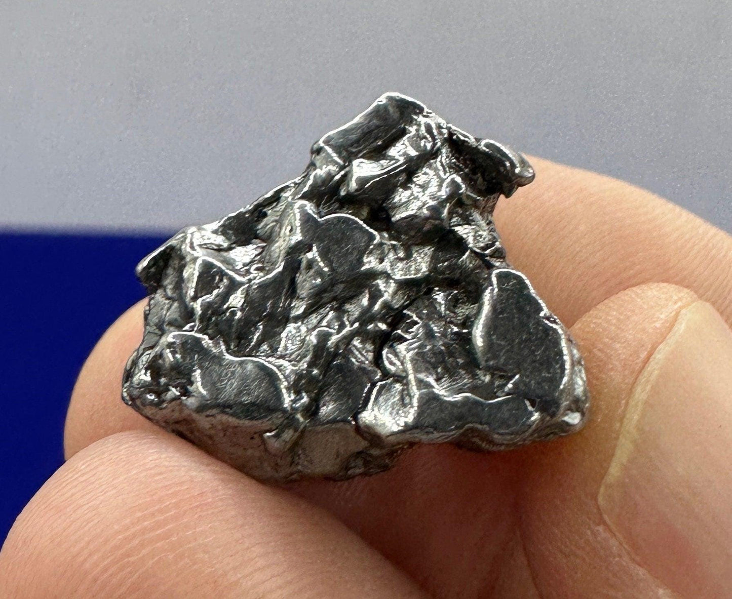 Beautiful Meteorite Specimen Campo del Cielo 17.15 grams, comes with a display case and velvet carrying bag, Astronomy Gift, Space Gift