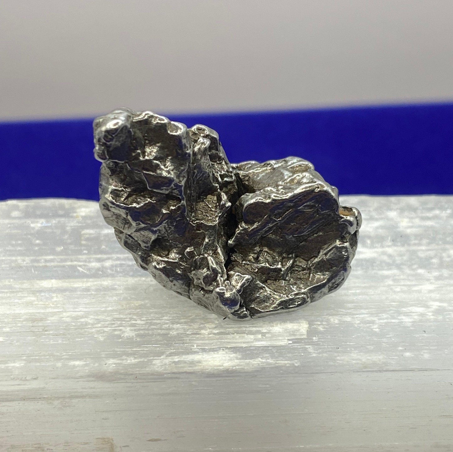 Unique Meteorite Specimen Campo del Cielo 23.37 grams, Rare Moving Piece, Reiki, Astronomy Gift, Display Case and Carrying Bag