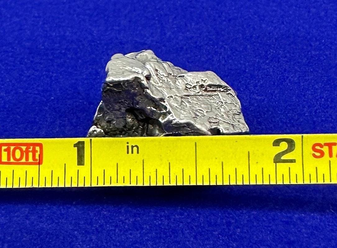 Beautiful Meteorite Specimen Campo del Cielo 17.15 grams, comes with a display case and velvet carrying bag, Astronomy Gift, Space Gift