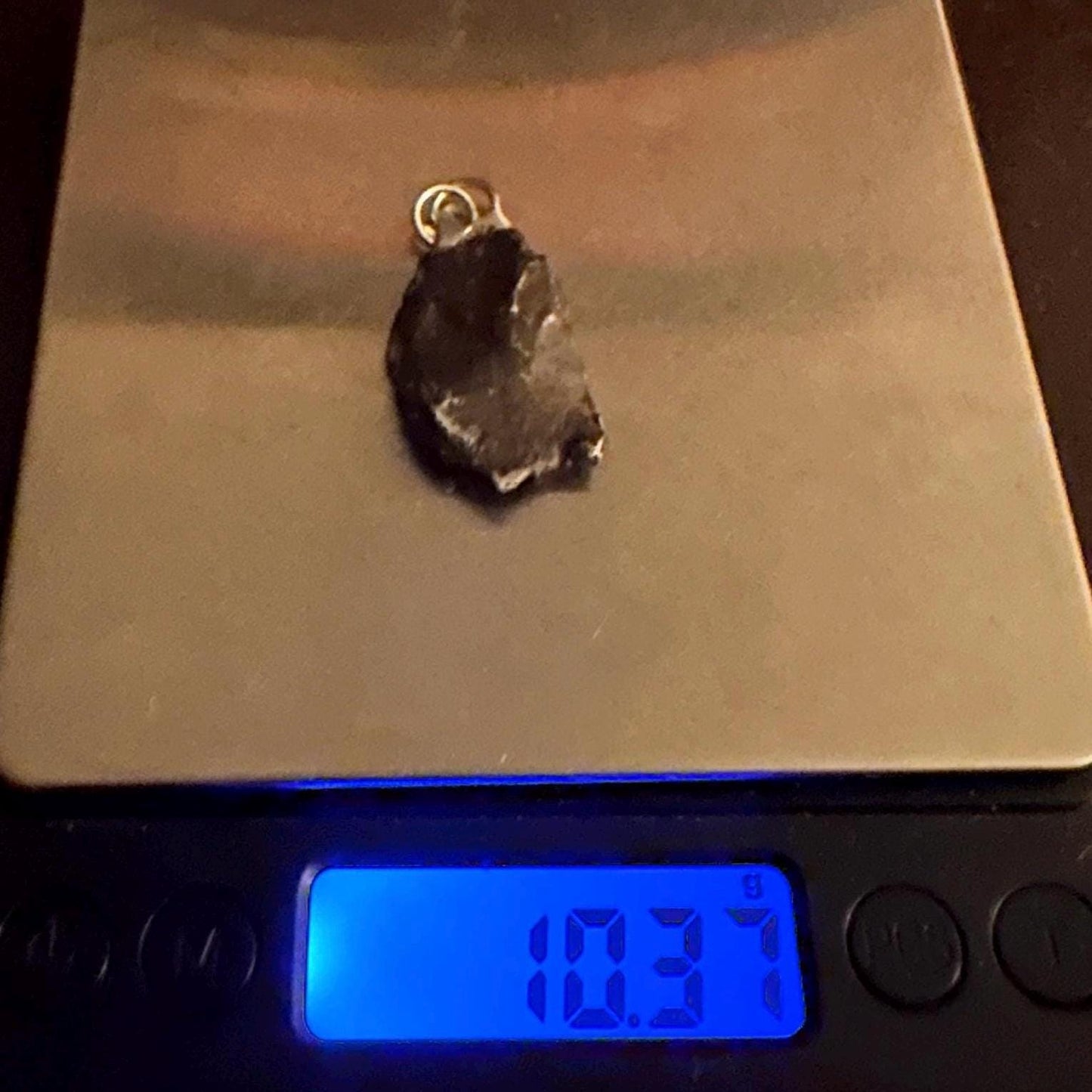 Unique Iron Meteorite Specimen Gebel Kamil, 10.37 grams, Astronomy Gift, Space Gift, Iron Meteorite, Egypt, Polished Meteorite, Space