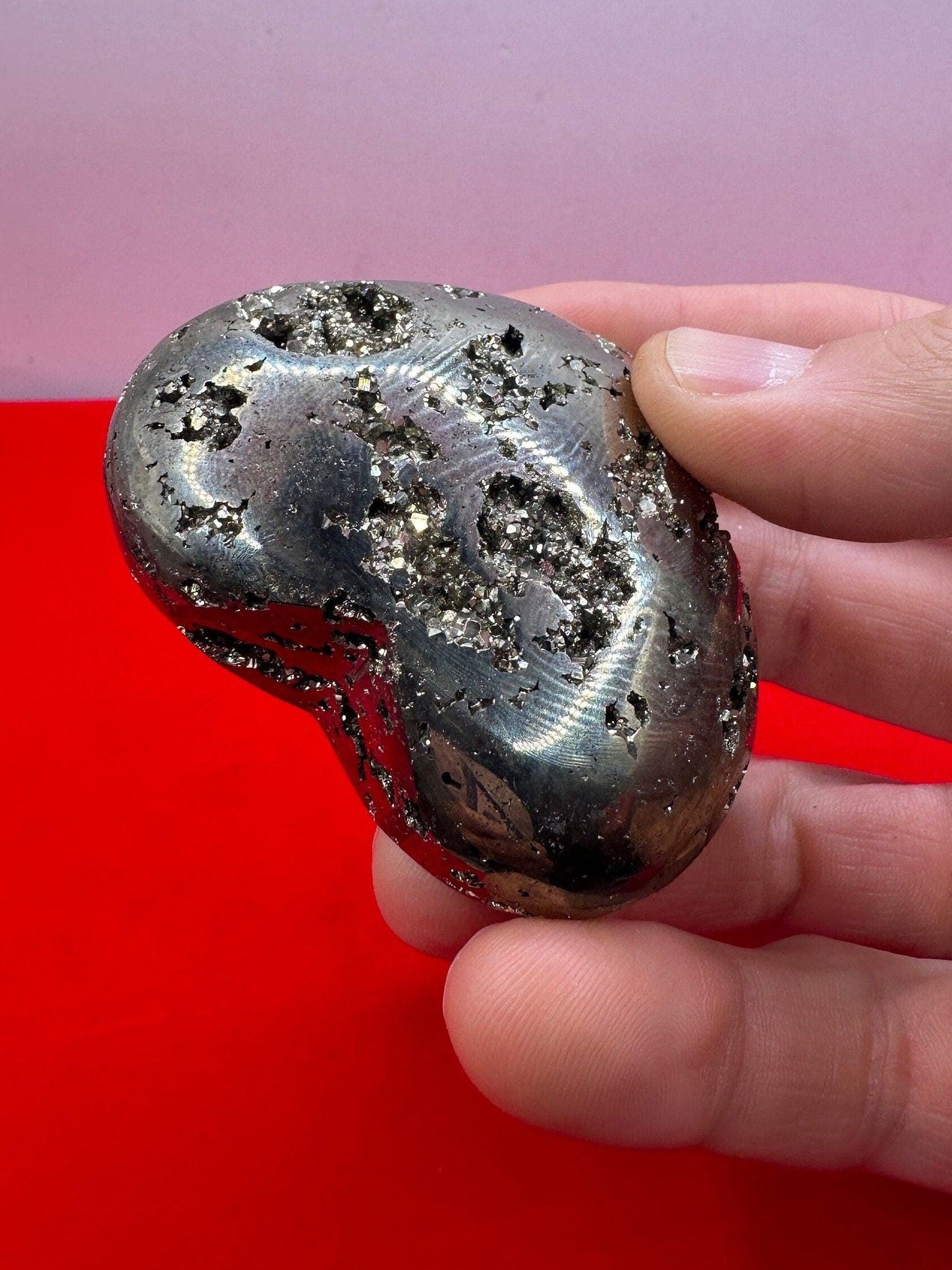 Beautiful Pyrite Heart, Pyrite, Heart Shaped, Balance, Heart, Arizona Pyrite, willpower, Mothers Day, Fools Gold, 3.3 ounces