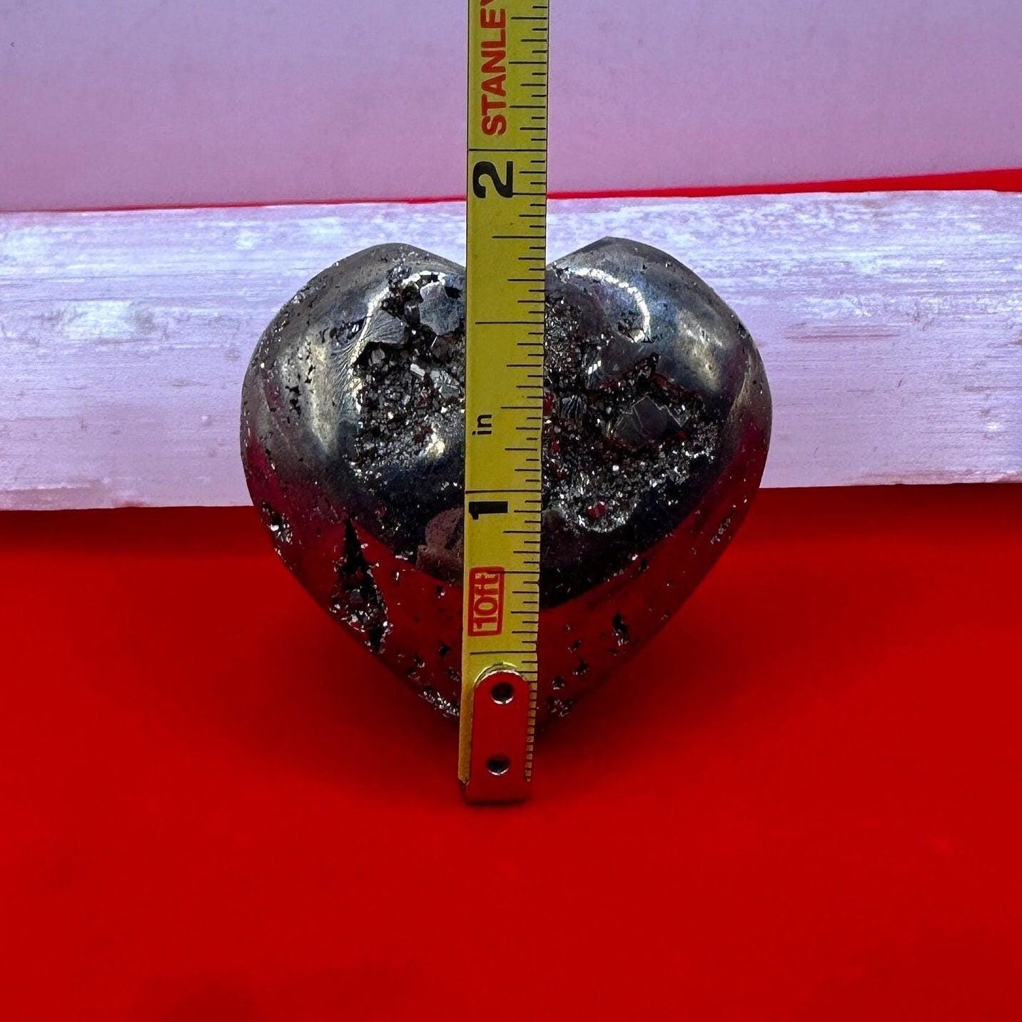 Beautiful Pyrite Heart, Pyrite, Heart Shaped, Balance, Heart, Arizona Pyrite, willpower, Mothers Day, Fools Gold, 3.3 ounces