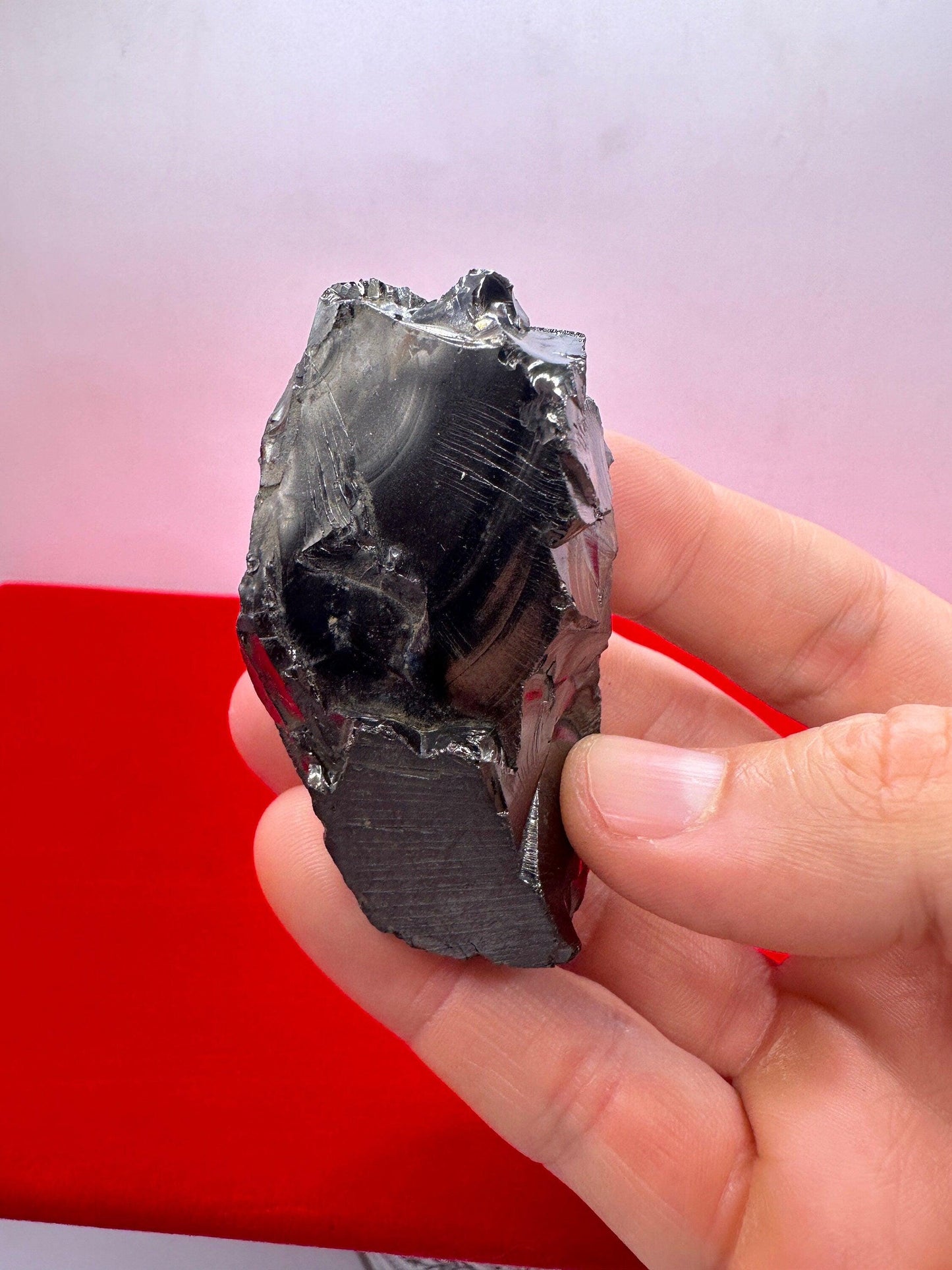 Shungite Specimen from Colombia, Rare and beautiful piece, High Quality, EMF Protection, Meditation, Reiki, Sleep Improvement, 40.61 grams