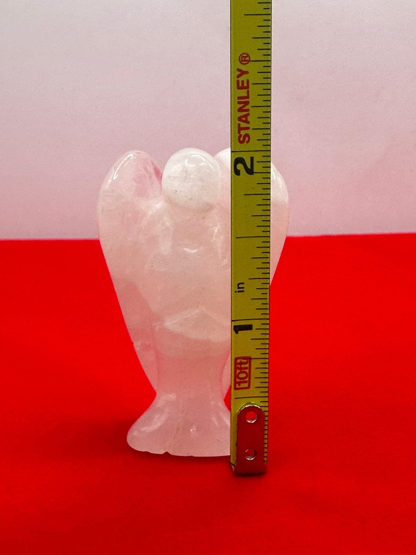 Rose Quartz Angel, Pocket Stone, Protection Stone, Guardian Angel, Rose Quartz, Angel Figurine, 30.55 grams