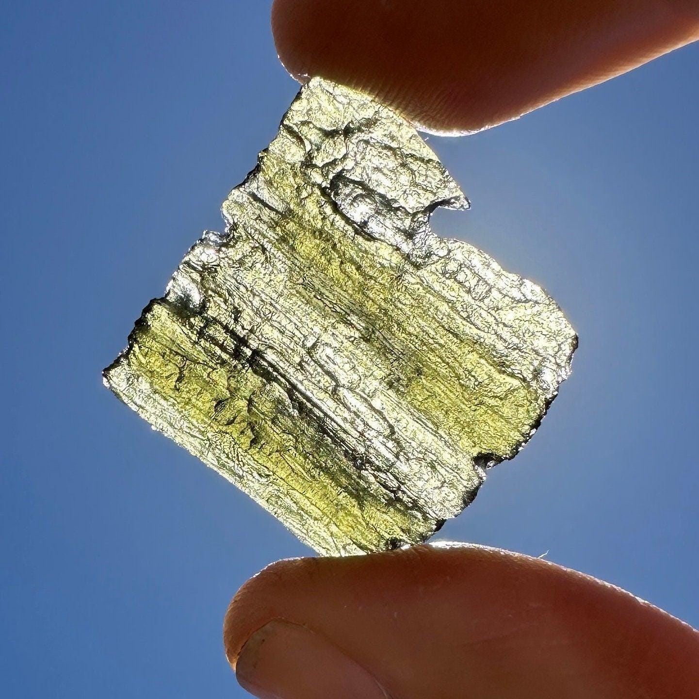 Moldavite Tektite Specimen, High Quality, Transformation, Manifestation, Reiki, Authentic, Moldavite Crystal, 4.20 grams|21.0 carats