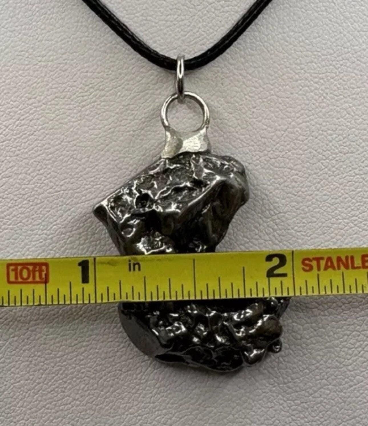 Beautiful Meteorite Campo del Cielo Pendant 20.97 Grams, Astronomy Gift, Authentic Meteorite, Meteorite Jewelry, Meteorite Pendant, COA
