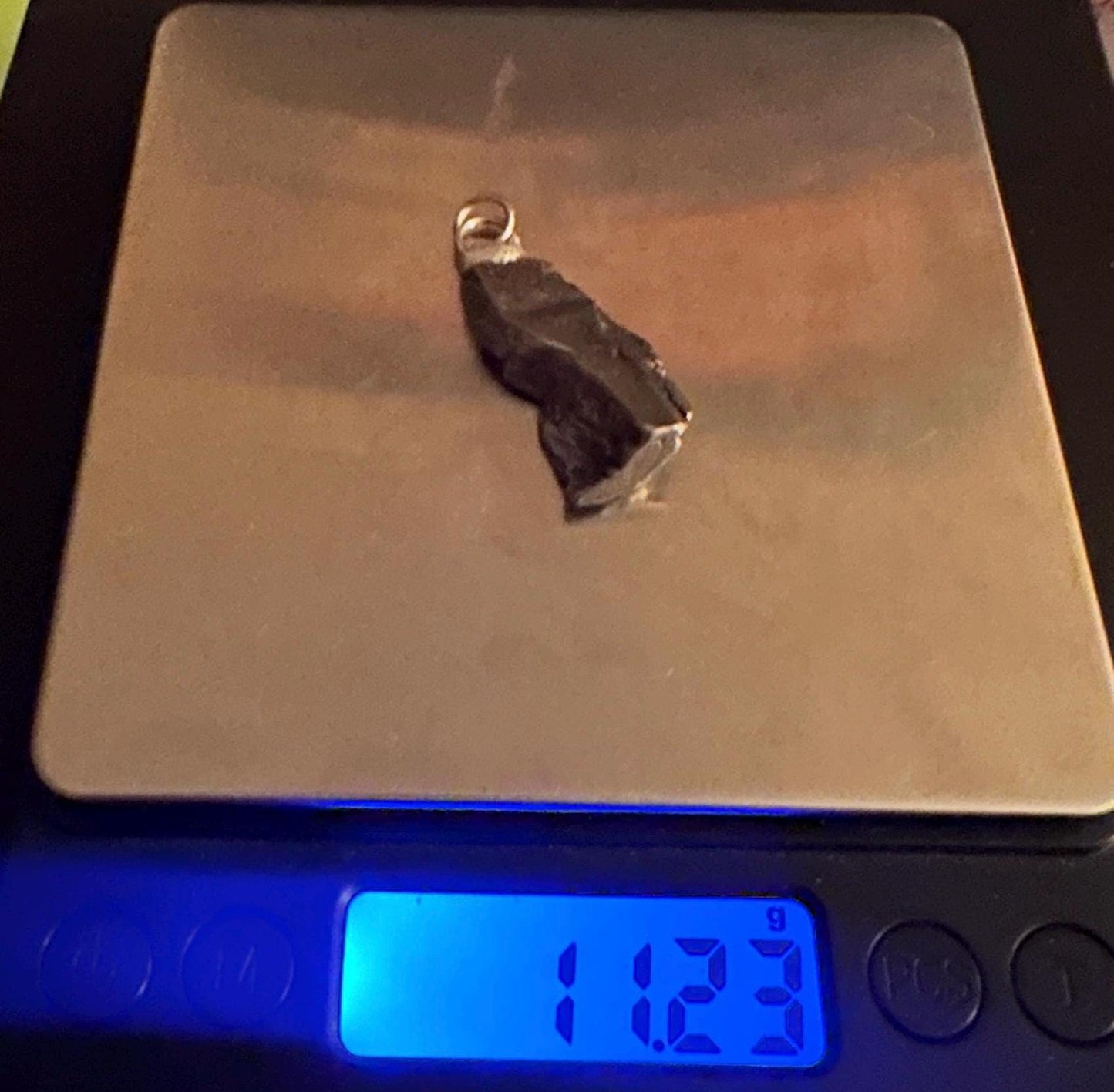 Beautiful Aletai Meteorite Pendant, 11.23 grams, Astronomy Gift, Authentic Meteorite, Meteorite Jewelry, Meteorite Pendant, COA, Space Gift