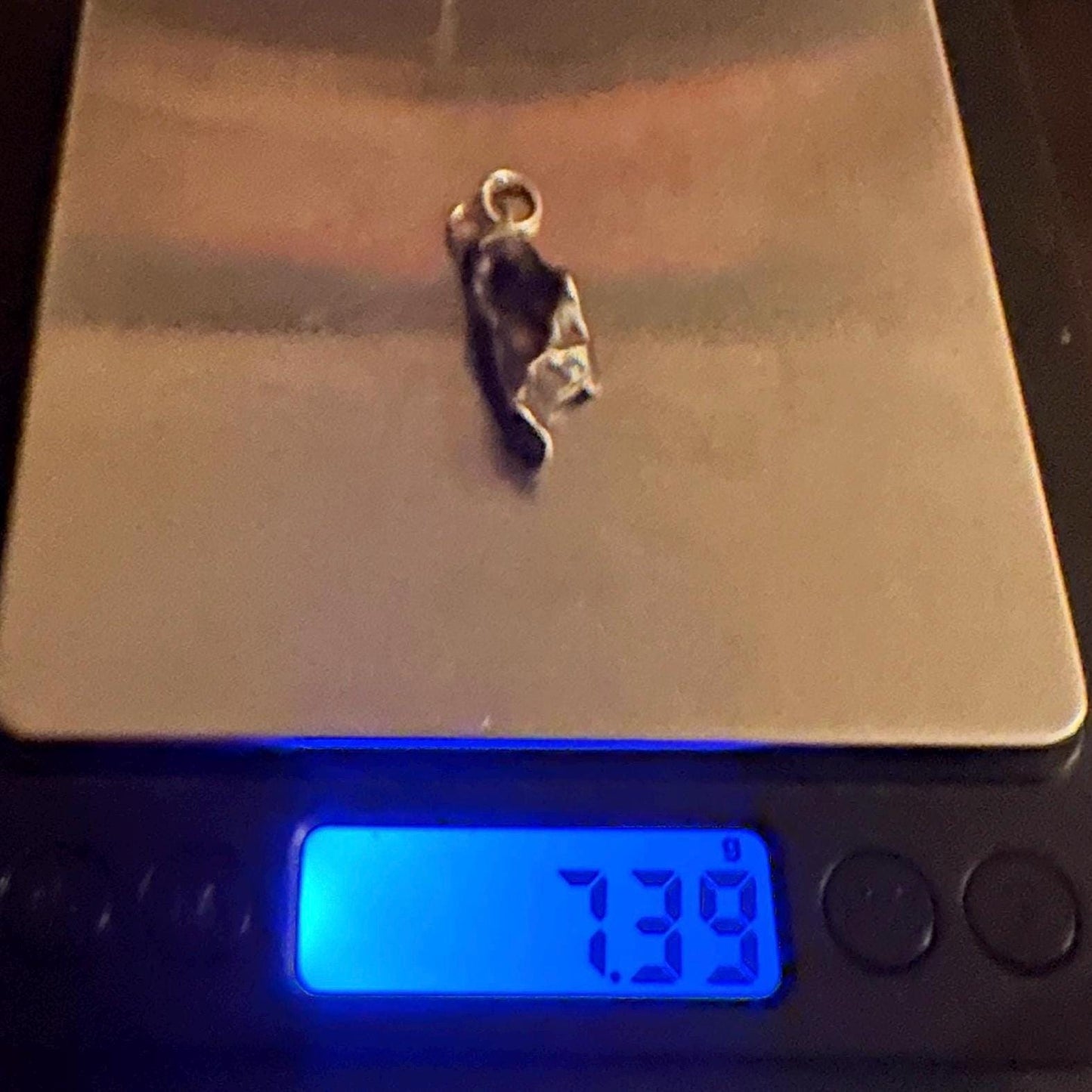 Agoudal Meteorite Pendant, Agoudal, Astronomy Gift, Space Gift, Iron Meteorite, Handmade Pendant, Authentic Iron Meteorite, 7.39 Grams