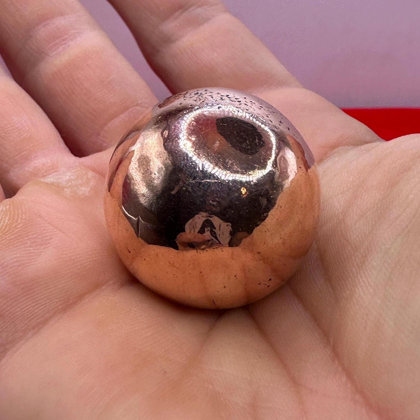 Copper Ball, Copper Sphere, Michigan Copper, High Quality, Copper Gift, Keweenaw Copper, Arthritis, Michigan Gift, Copper, 3.9 Ounces