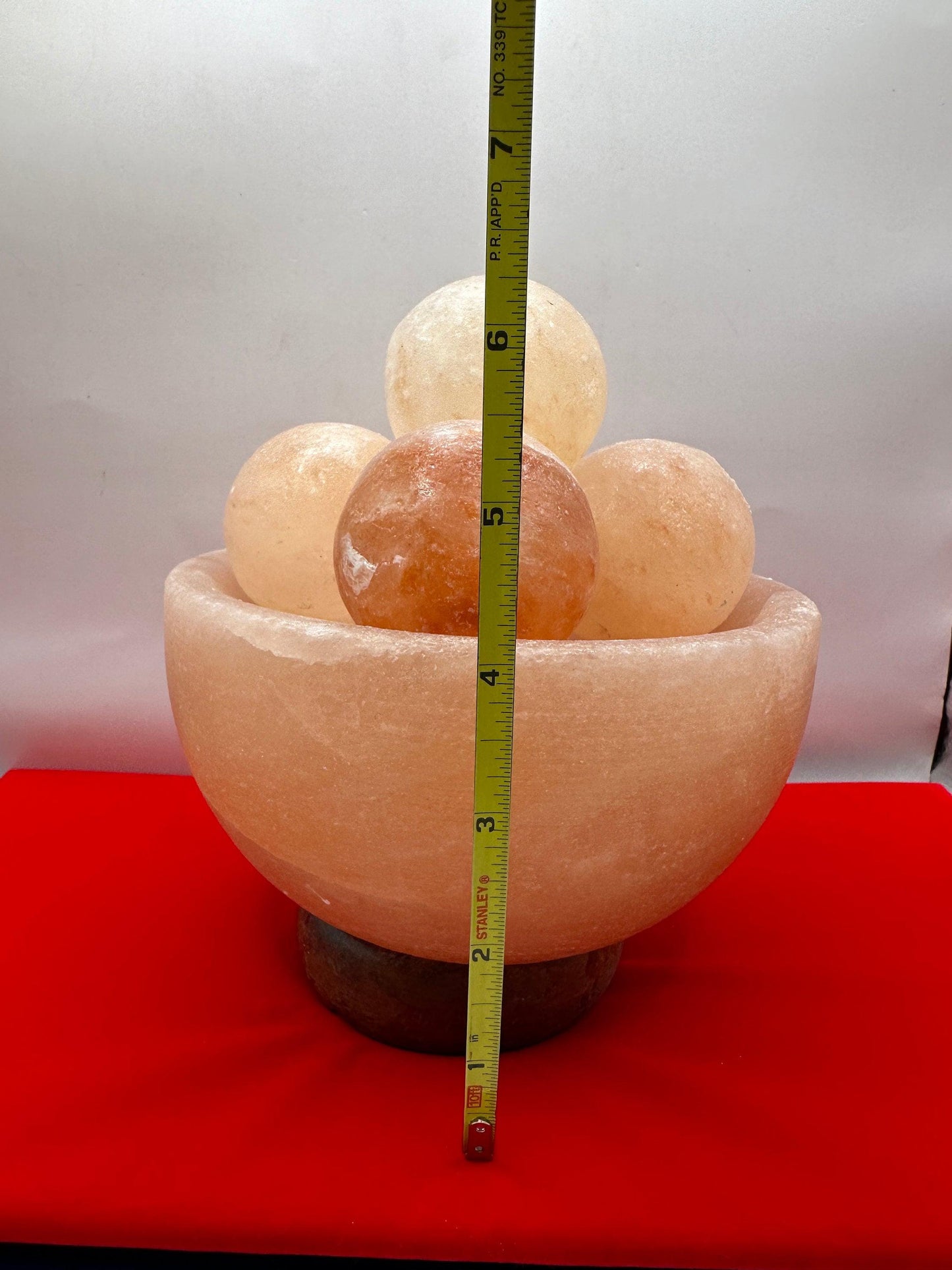 Beautiful Himalayan Salt Crystal Lamp, Bowl Lamp, Healing Energy, Prosperity Bowl, Home Decor, Office Decor, Reiki, 6 lbs 5.3 ounces