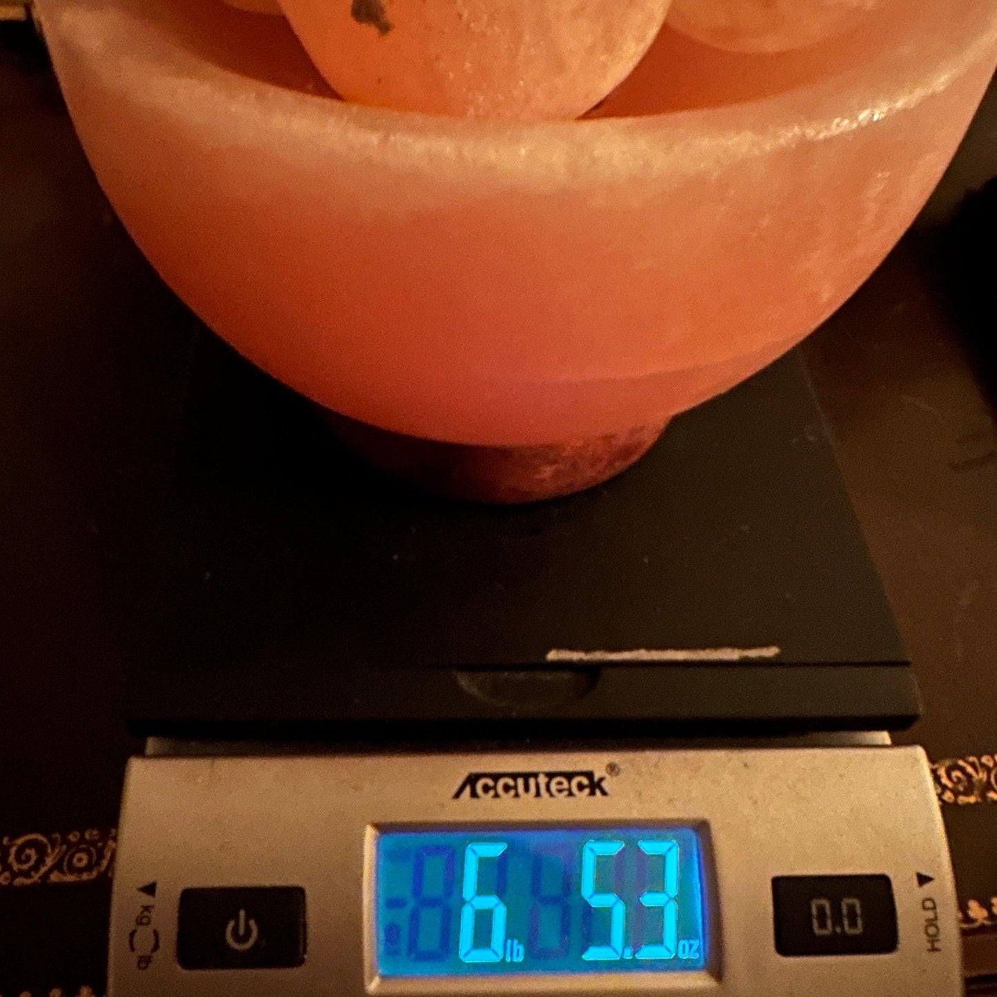 Beautiful Himalayan Salt Crystal Lamp, Bowl Lamp, Healing Energy, Prosperity Bowl, Home Decor, Office Decor, Reiki, 6 lbs 5.3 ounces