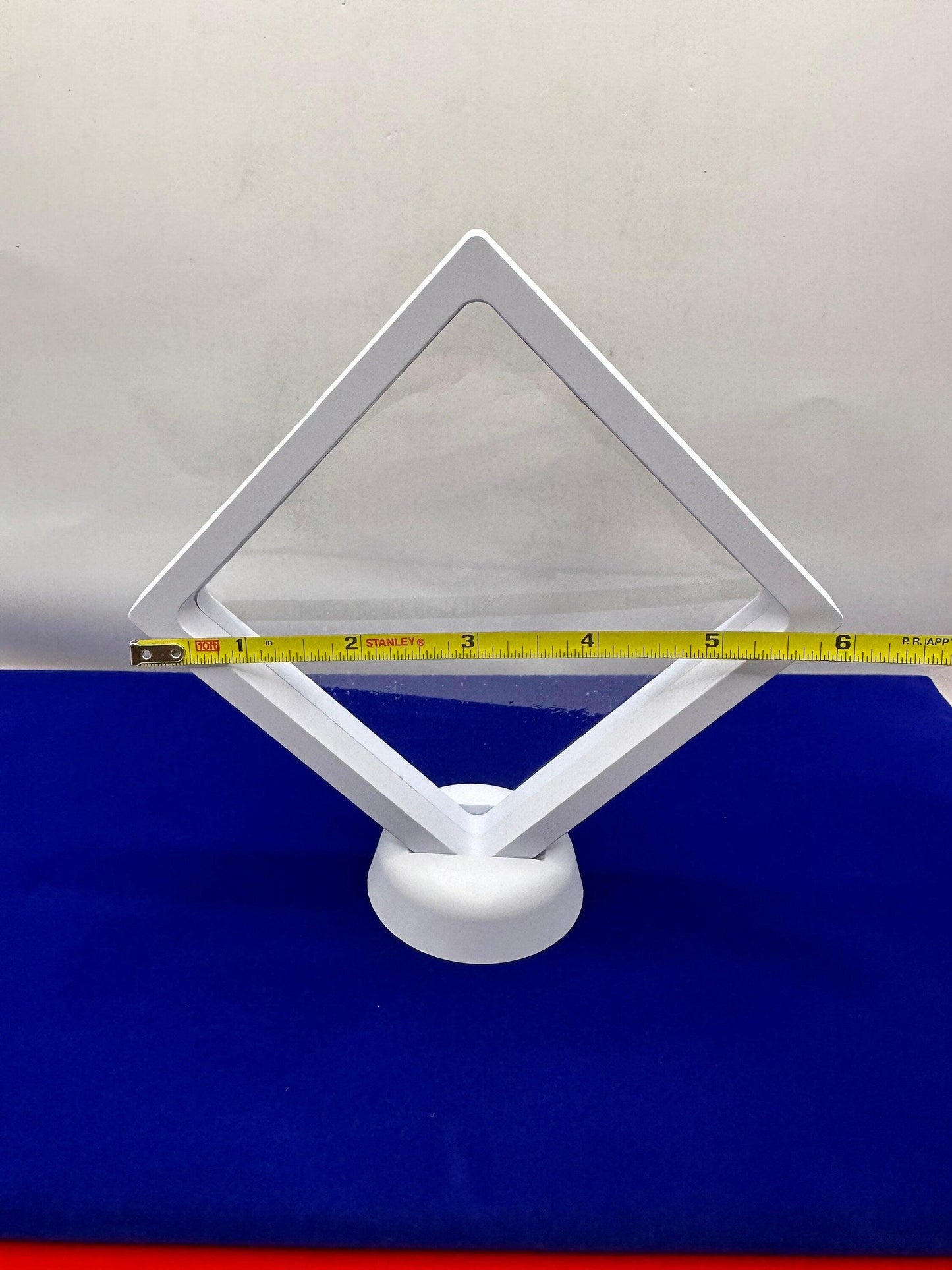 Display Cases, White Framed, Medium Display Cases, Lot of 3, Mineral 3D Display Case with stand, Meteorite Collection, Collection Display