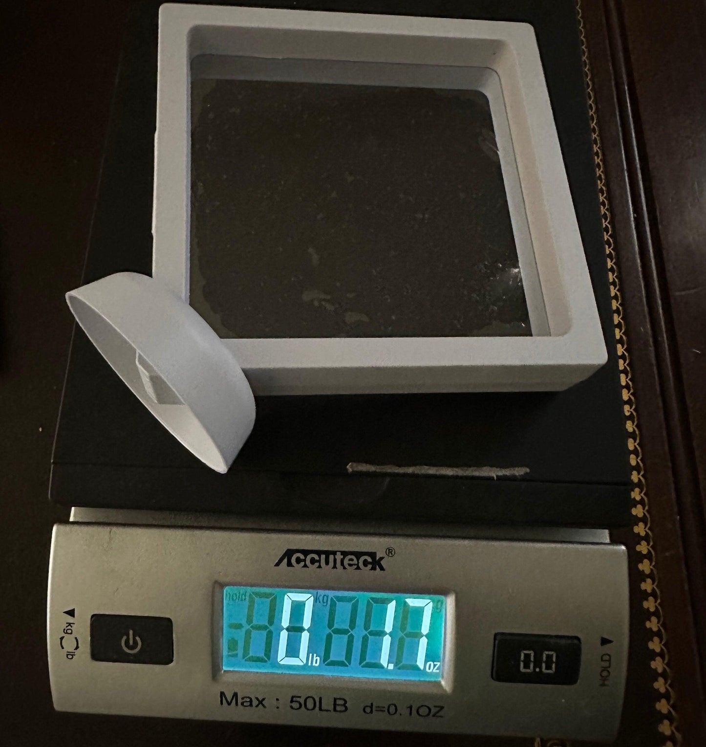 Display Cases, White Framed, Medium Display Cases, Lot of 3, Mineral 3D Display Case with stand, Meteorite Collection, Collection Display