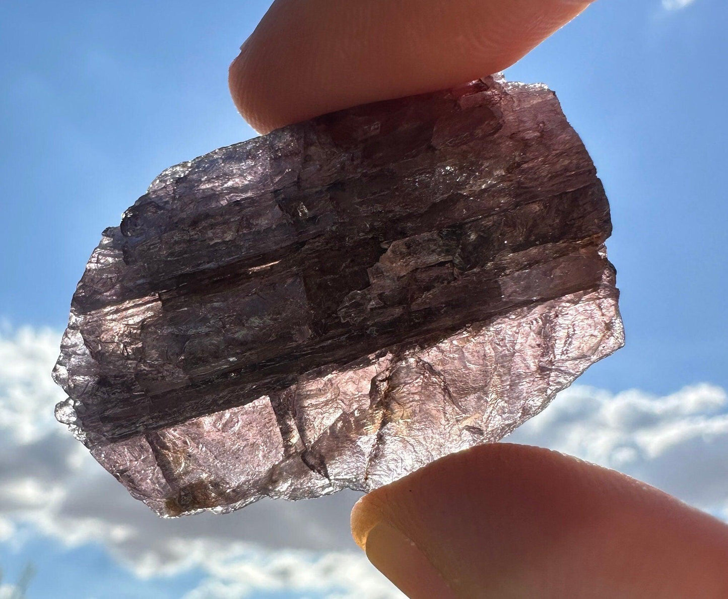 Purple Scapolite Crystal, Scapolite, Rare Crystal, Crystal Collection, Myanmar Scapolite, Self Transformation, 24.49 grams|122.45 carats