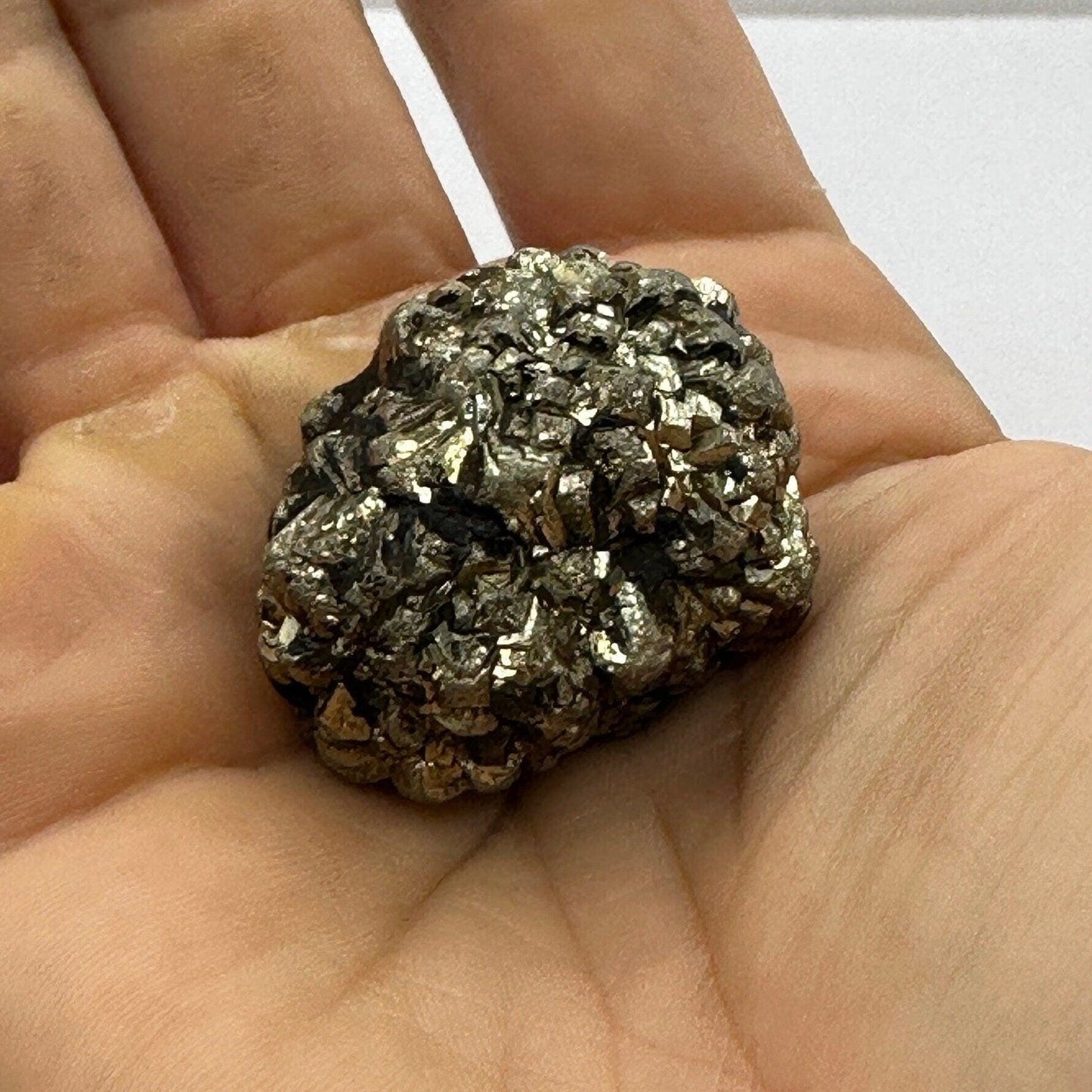 Rare Spiked Marcasite Nodule, Golden Prophecy Stone, Crystal of Protection, Pyrite, Reiki, Rock Collection, Transformation, 48.24 grams