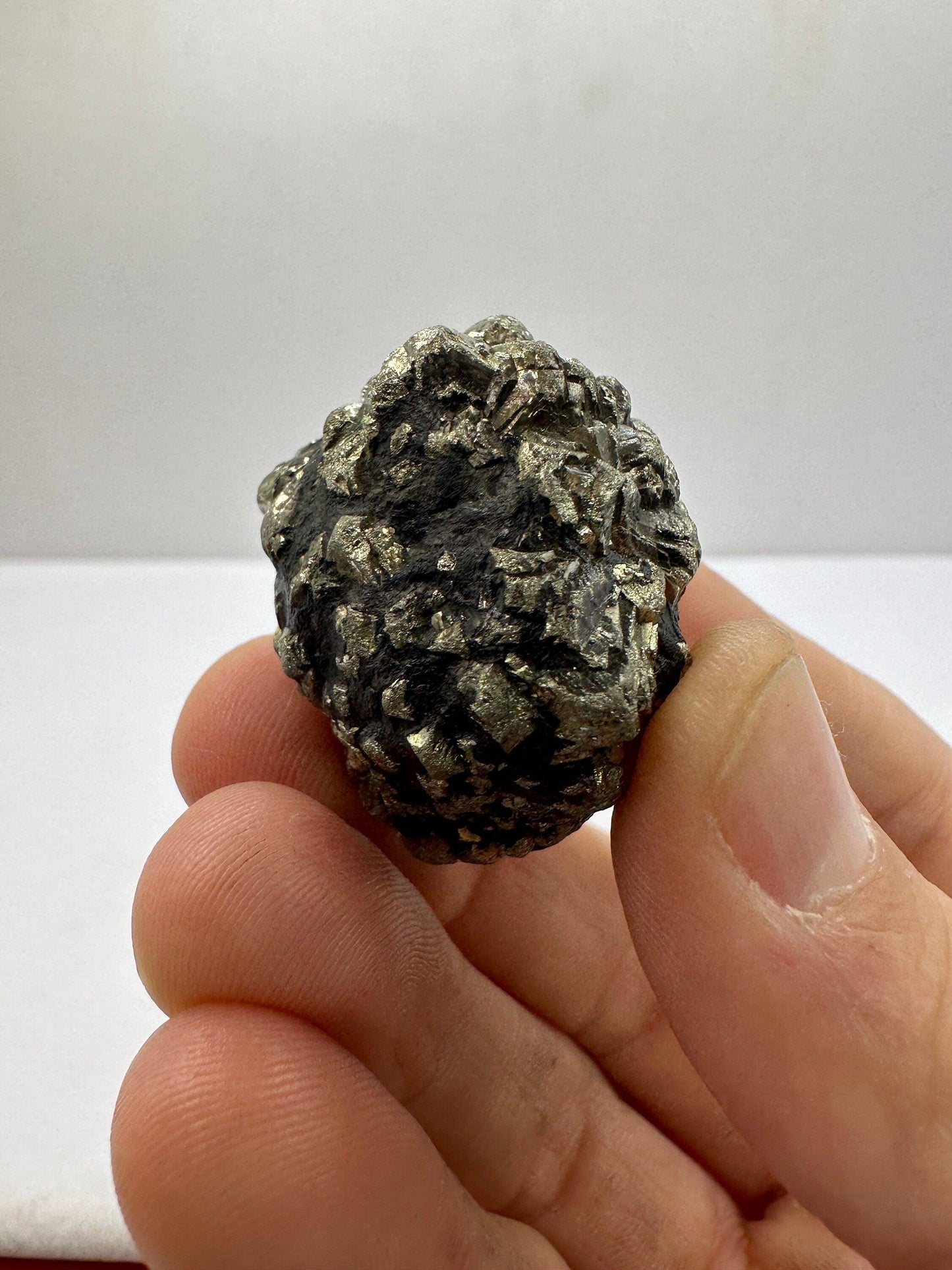 Rare Spiked Marcasite Nodule, Golden Prophecy Stone, Crystal of Protection, Pyrite, Reiki, Rock Collection, Transformation, 48.24 grams