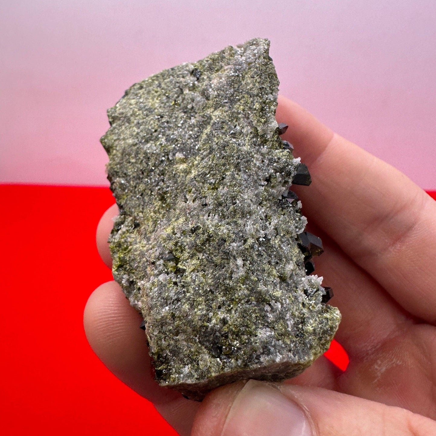 Epidote Crystal Specimen, Epodite, Peruvian Epidote, Crystal Collection, Manifestation, Home Decor, Reiki Healing, 79.20 Grams