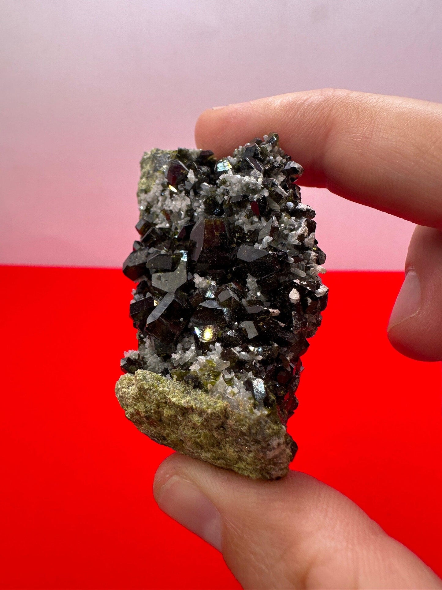 Epidote Crystal Specimen, Epodite, Peruvian Epidote, Crystal Collection, Manifestation, Home Decor, Reiki Healing, 79.20 Grams