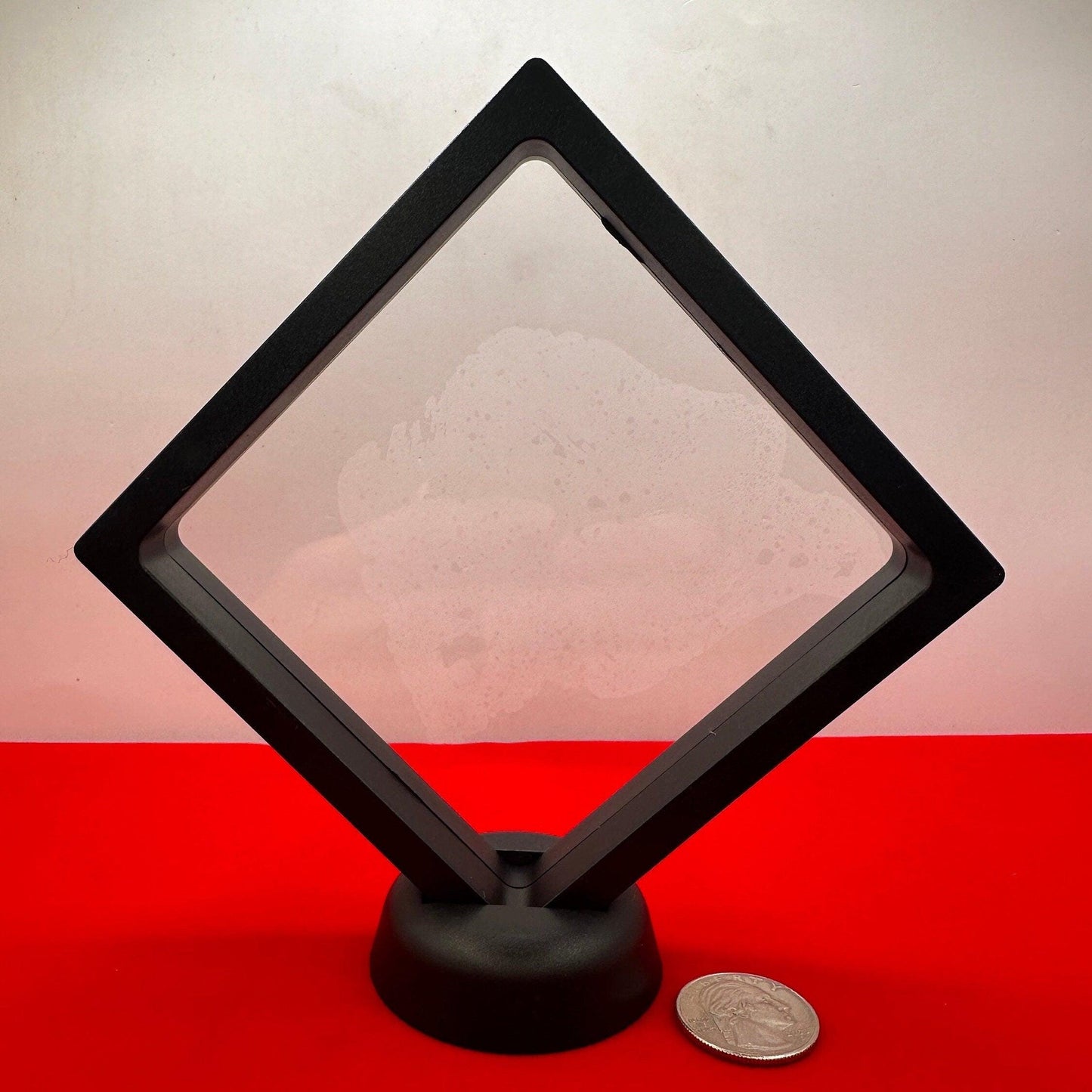 Display Case, Large Display Case, Mineral 3D Display Case with stand, Meteorite Collection, Rock Collection, Collection Display
