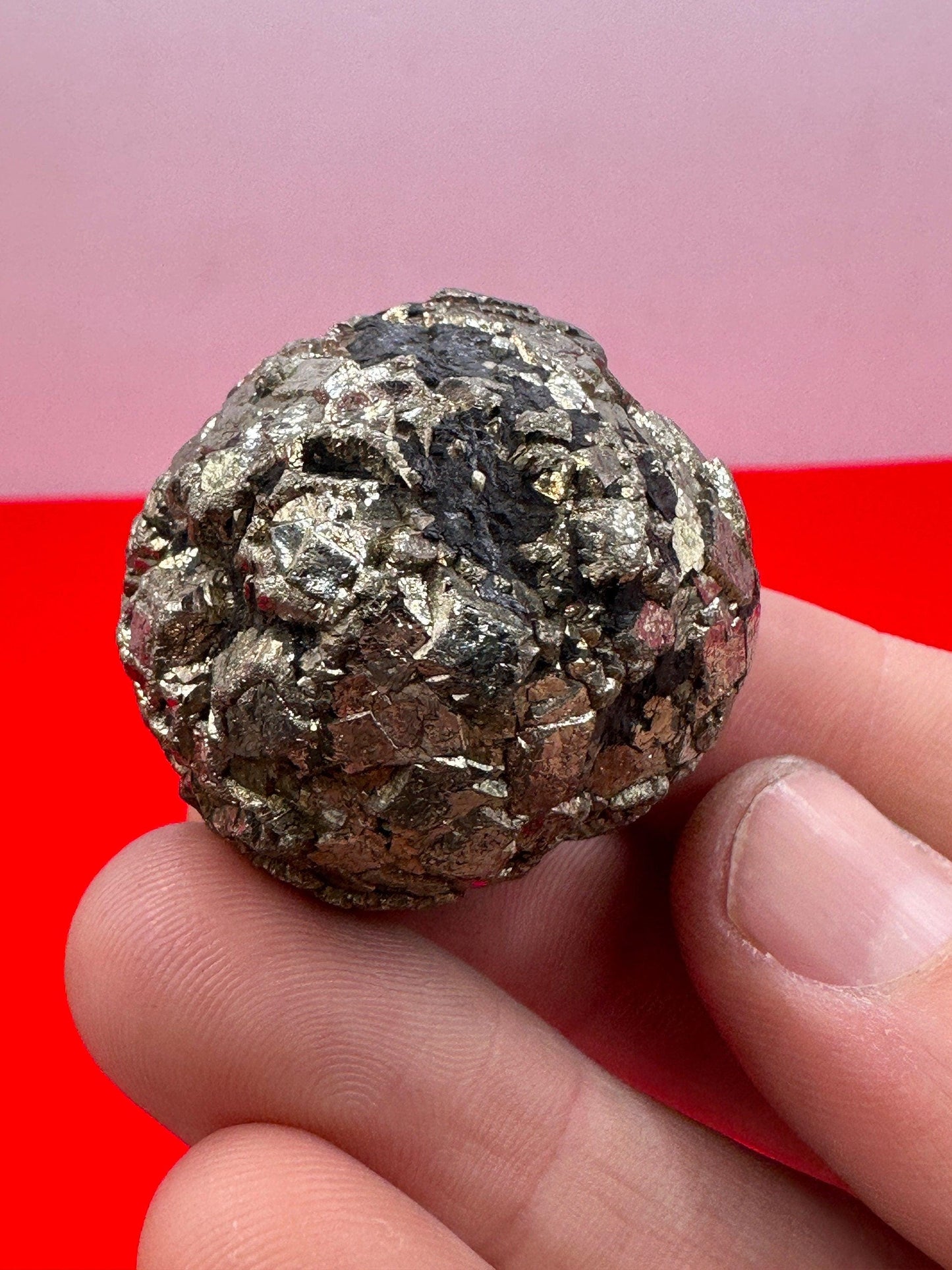 Golden Prophecy Stone, Rare and Unique, Marcasite Nodule, Crystal of Protection, Pyrite, Reiki, Rock Collection, Transformation, 87.81 grams
