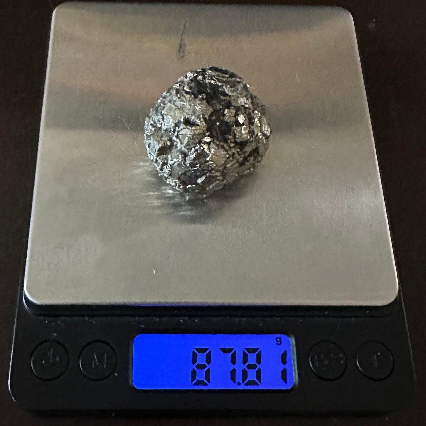 Golden Prophecy Stone, Rare and Unique, Marcasite Nodule, Crystal of Protection, Pyrite, Reiki, Rock Collection, Transformation, 87.81 grams