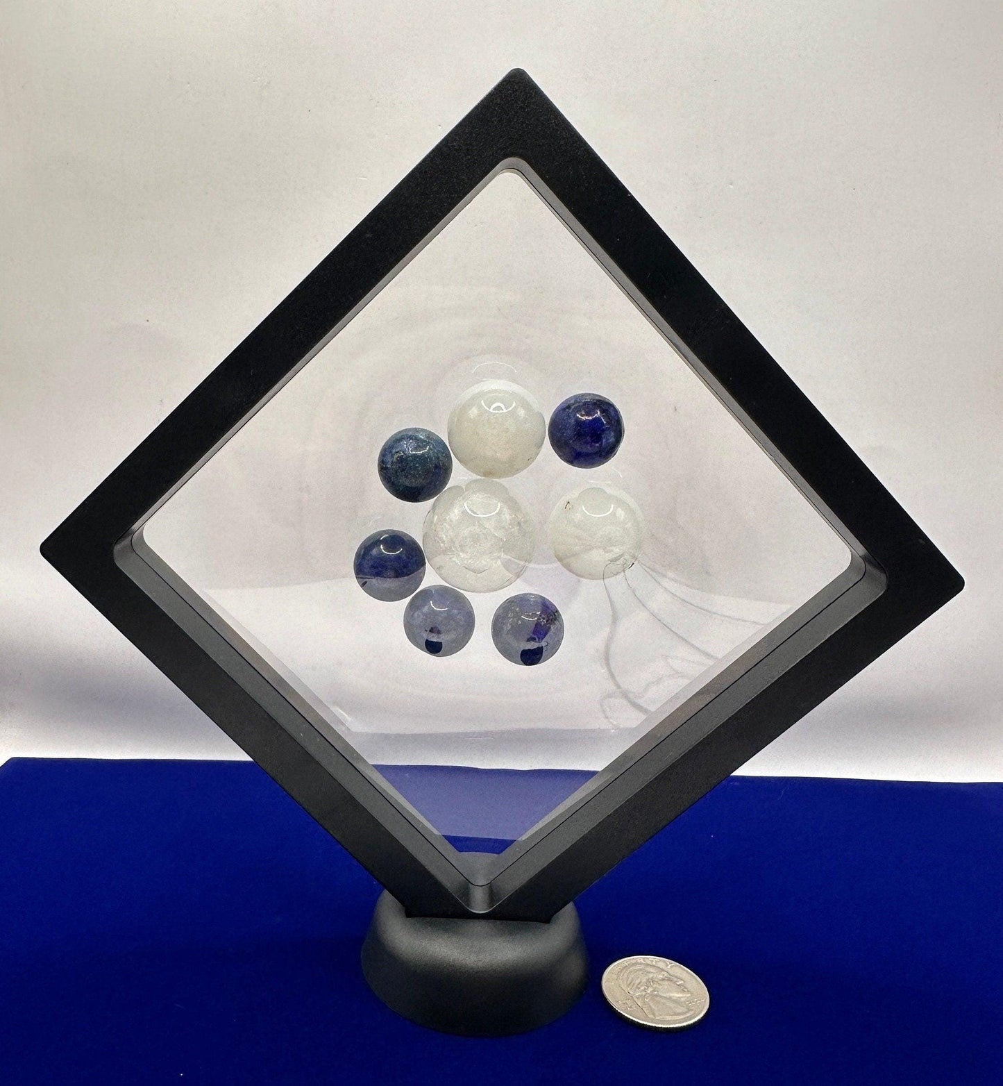 Display Case, Extra Large Display Case, Mineral 3D Display Case with stand, Meteorite Collection, Rock Collection, Collection Display