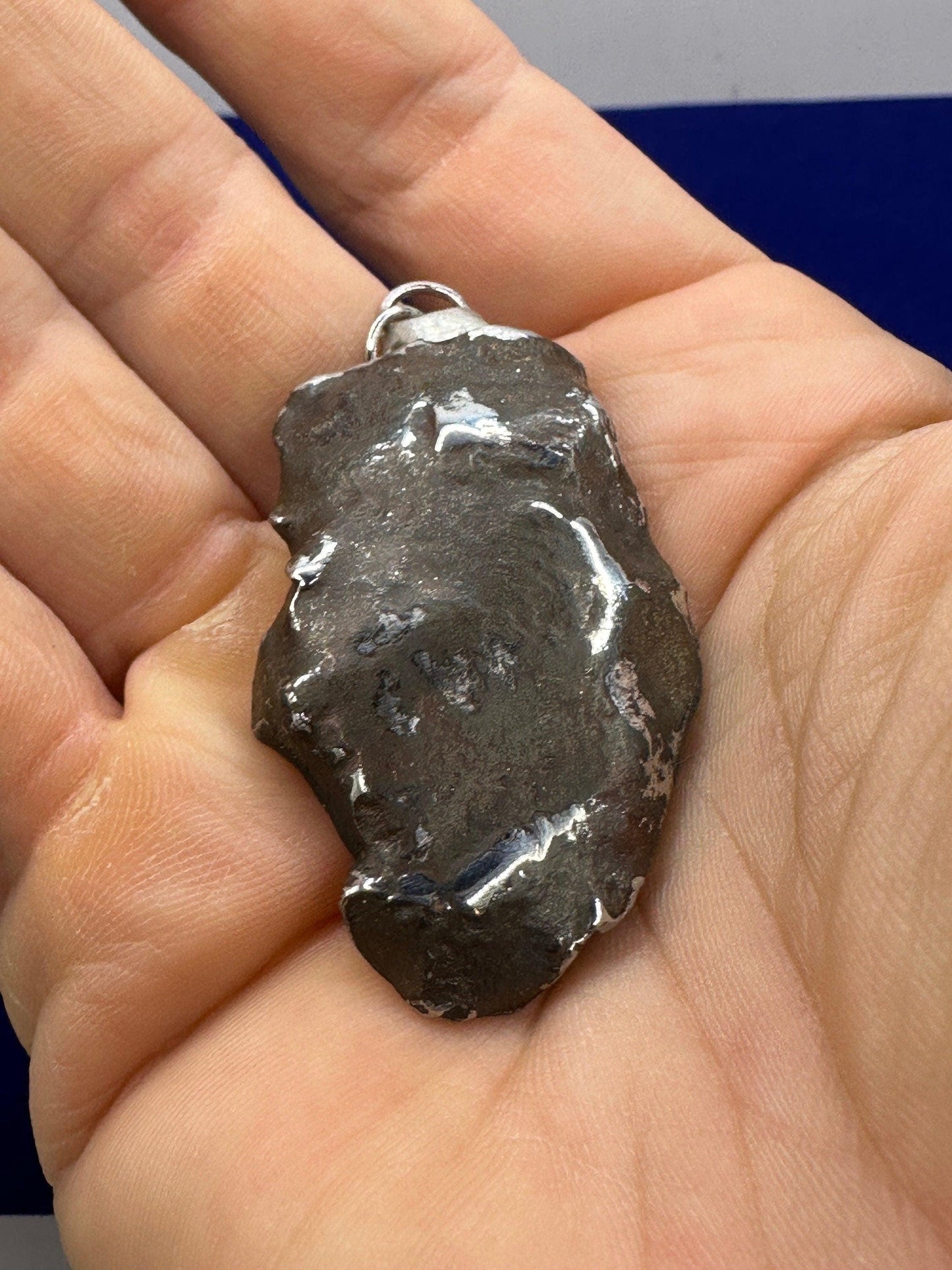 Unique Iron Meteorite Specimen Gebel Kamil, 49.75 grams, Astronomy Gift, Space Gift, Iron Meteorite, Egypt, Polished Meteorite, Space