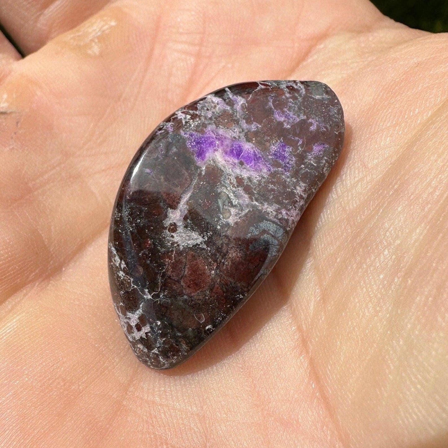 Sugalite Specimen, Polished Sugalite, Rare Sugalite, Inner Peace, South African, Reiki Energy Work, Authentic Sugalite, 13.04 grams
