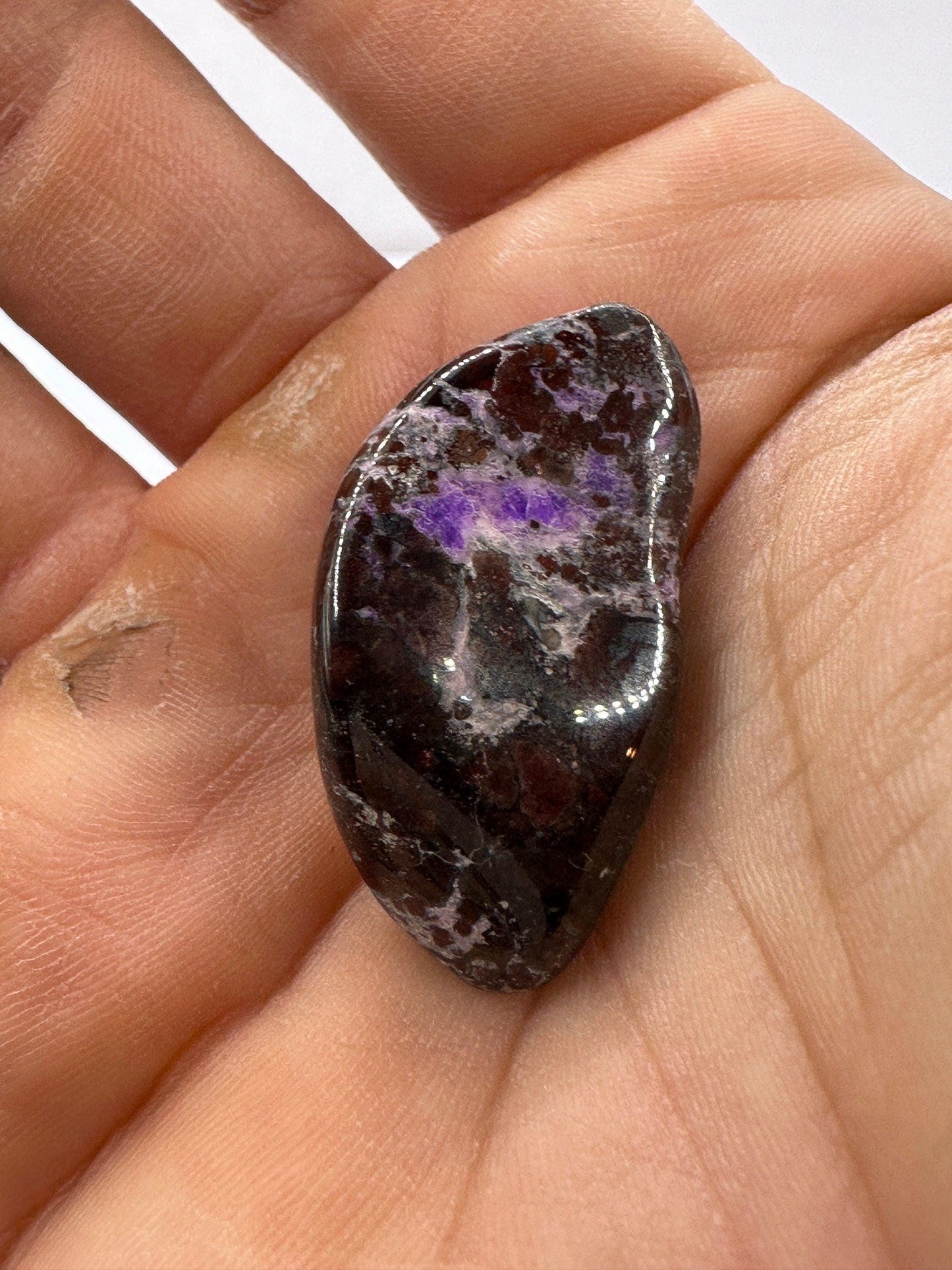 Sugalite Specimen, Polished Sugalite, Rare Sugalite, Inner Peace, South African, Reiki Energy Work, Authentic Sugalite, 13.04 grams