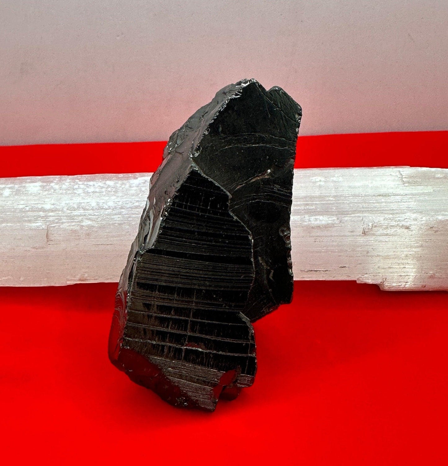 Shungite Specimen from Colombia, Rare and beautiful piece, High Quality, EMF Protection, Meditation, Reiki, Sleep Improvement, 66.11 grams