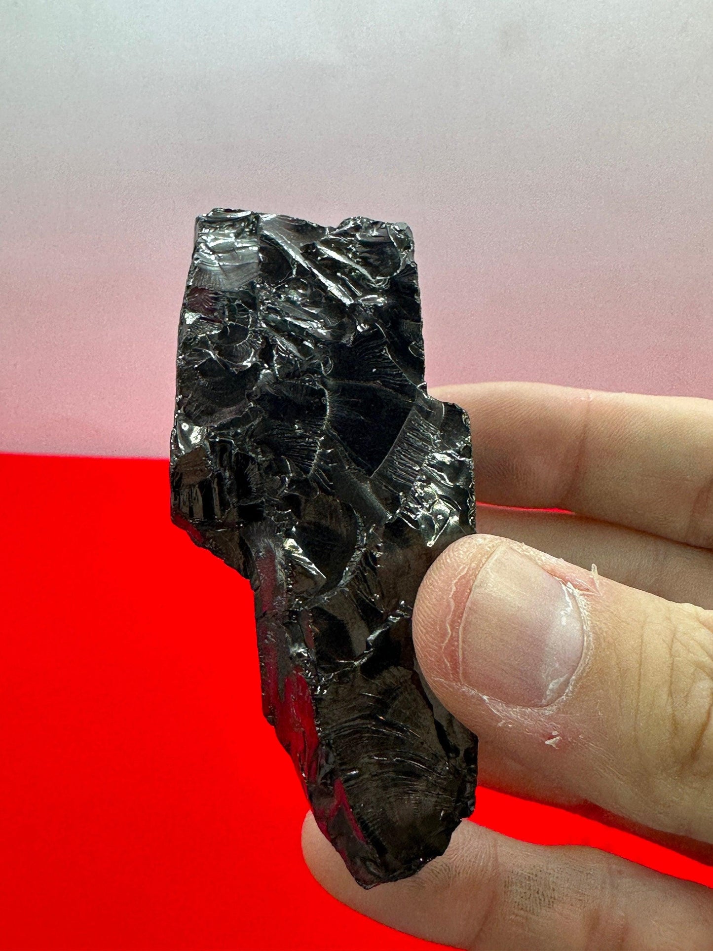 Shungite Specimen from Colombia, Rare and beautiful piece, High Quality, EMF Protection, Meditation, Reiki, Sleep Improvement, 66.11 grams