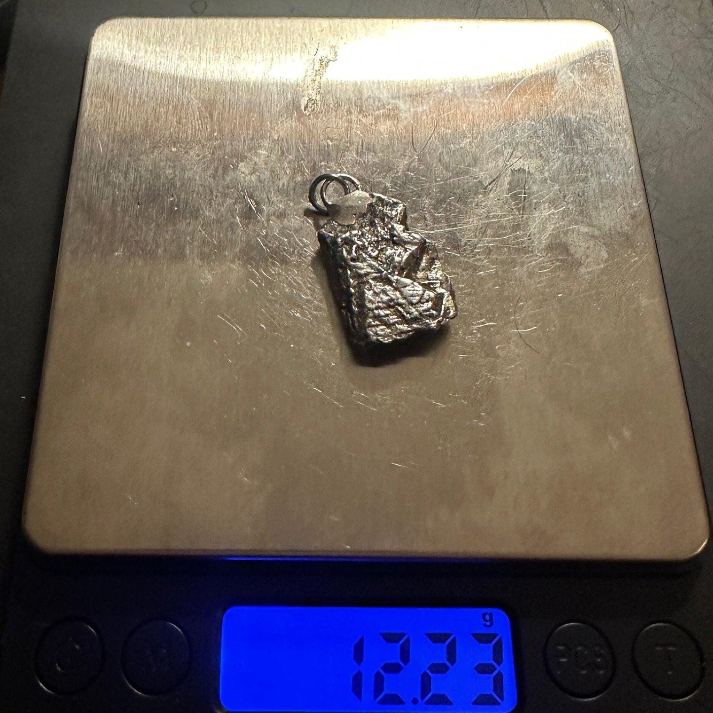 Beautiful Aletai Meteorite Pendant, 12.23 grams, Astronomy Gift, Authentic Meteorite, Meteorite Jewelry, Meteorite Pendant, COA