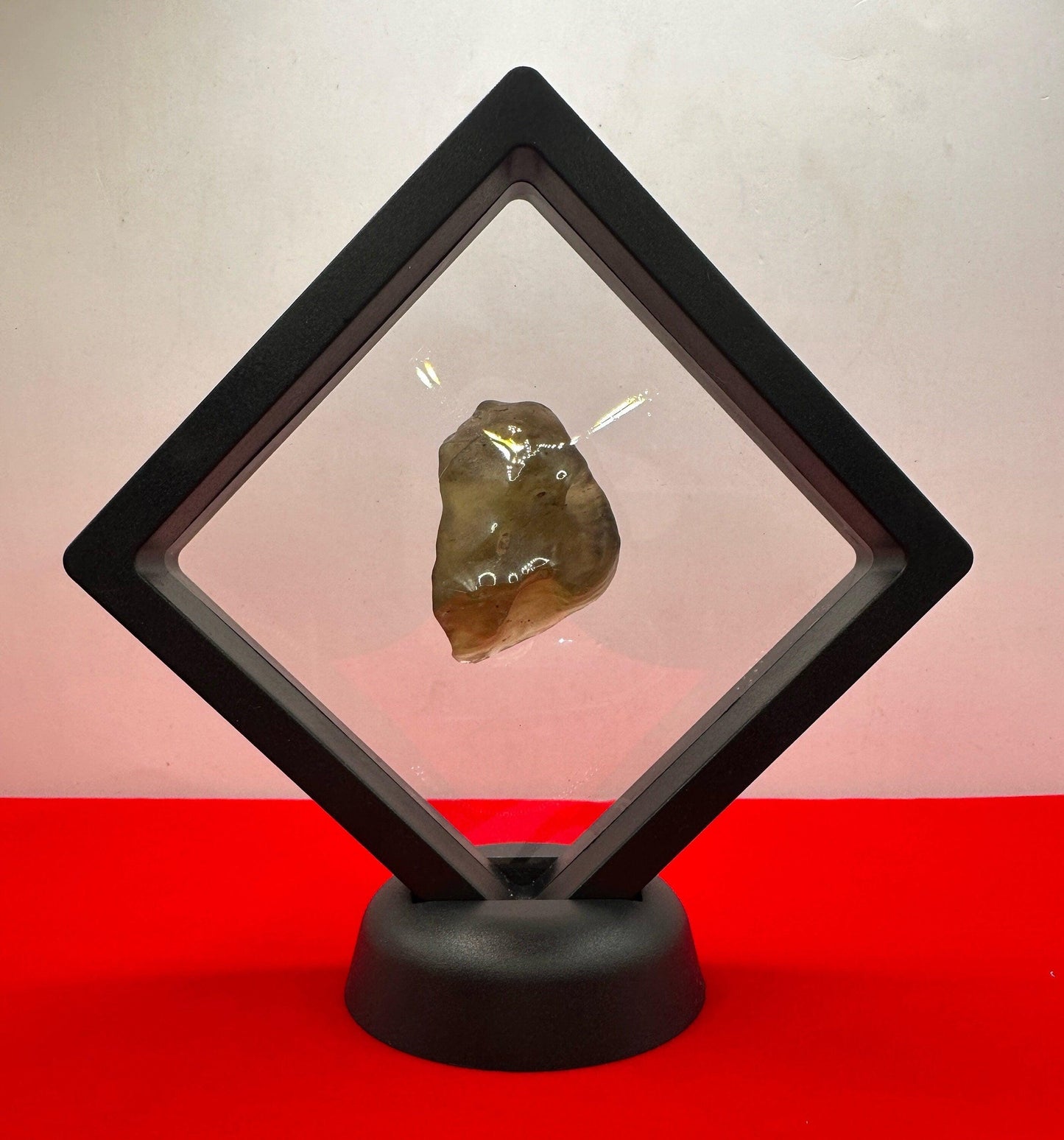 Rare Green Libyan Desert Glass, Libyan Gold Tektite, Golden Moldavite, Manifestation Talisman, Astronomy Gift, Space Gift, 18.73 grams