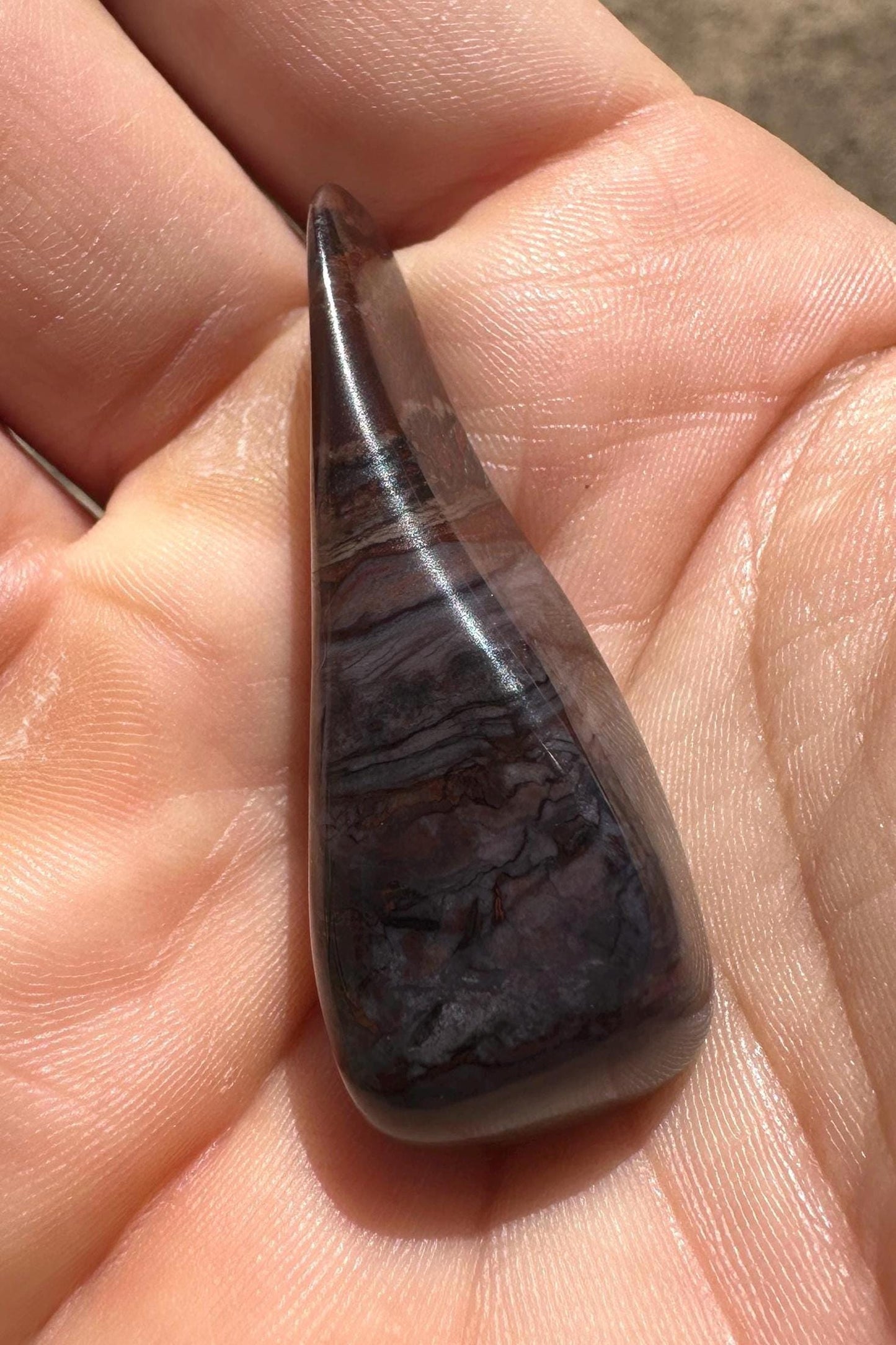 Sugalite Specimen, Polished Sugalite, Rare Sugalite, Inner Peace, South African, Reiki Energy Work, Authentic Sugalite, 15.40 grams