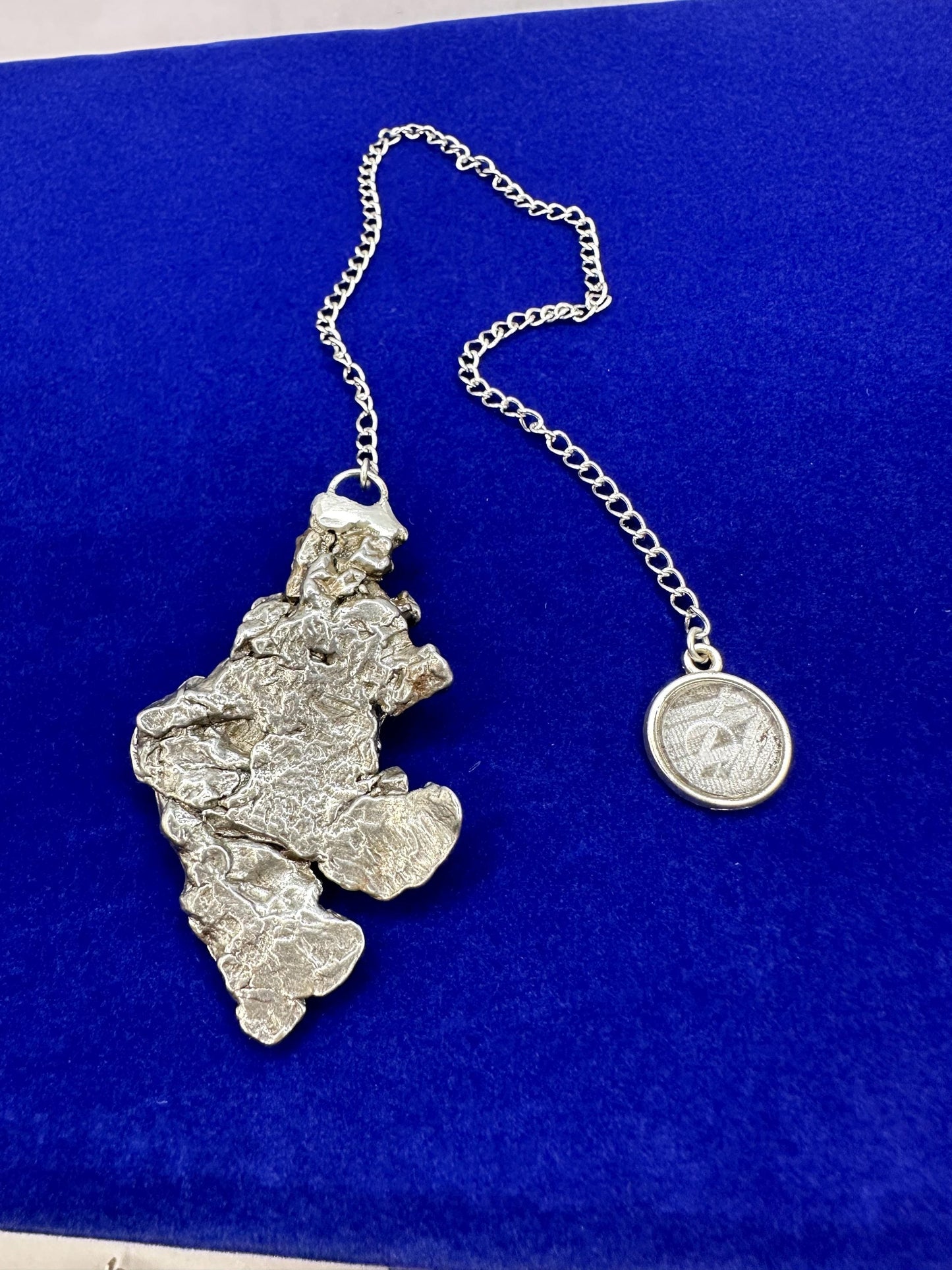 Beautiful Campo del Cielo Meteorite Pendulum, 36.63 grams, Iron Meteorite, Astronomy Gift, Meditation Tool, Authentic Meteorite, Pendulum