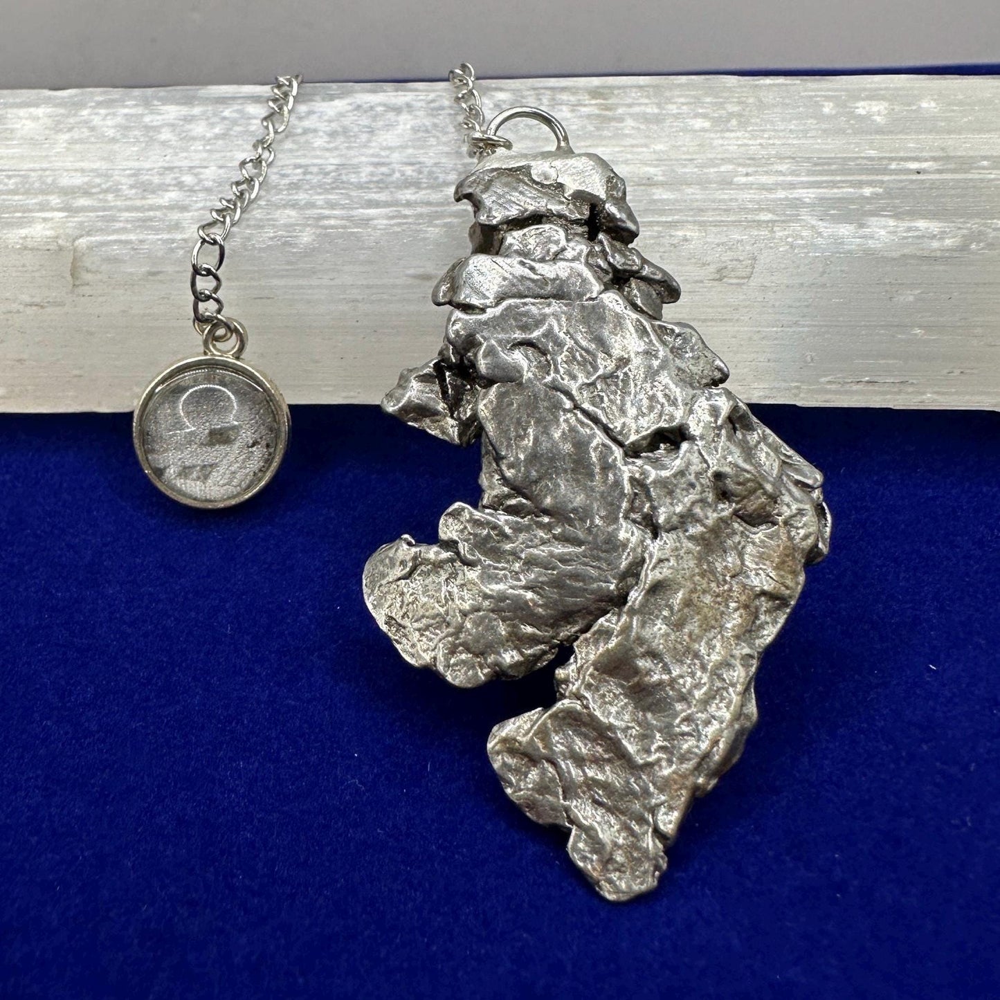 Beautiful Campo del Cielo Meteorite Pendulum, 36.63 grams, Iron Meteorite, Astronomy Gift, Meditation Tool, Authentic Meteorite, Pendulum