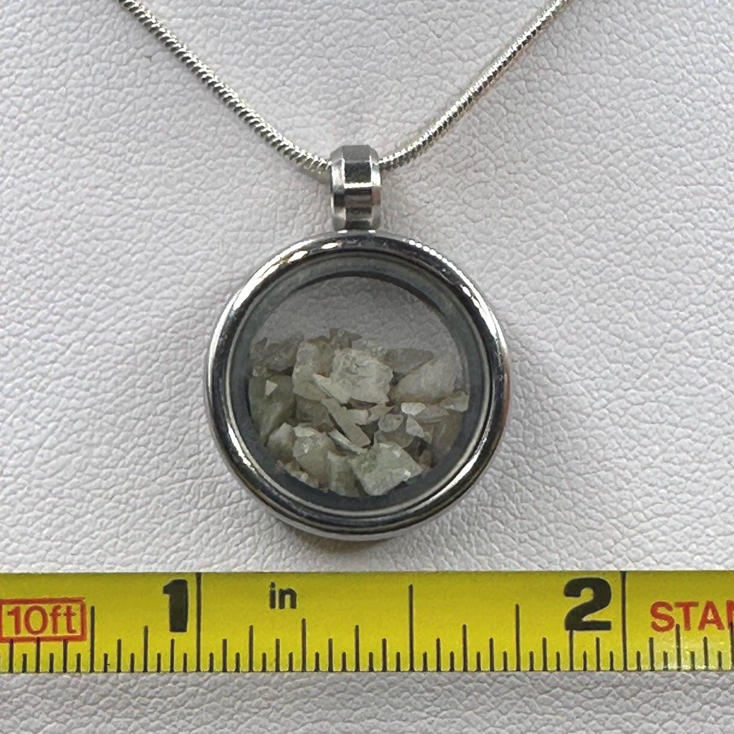 Rare Brazilian Phenacite Crystal Locket Pendant, Stainless Steel Glass Necklace, High Vibration Spiritual Jewelry, Phenakite, Crystals