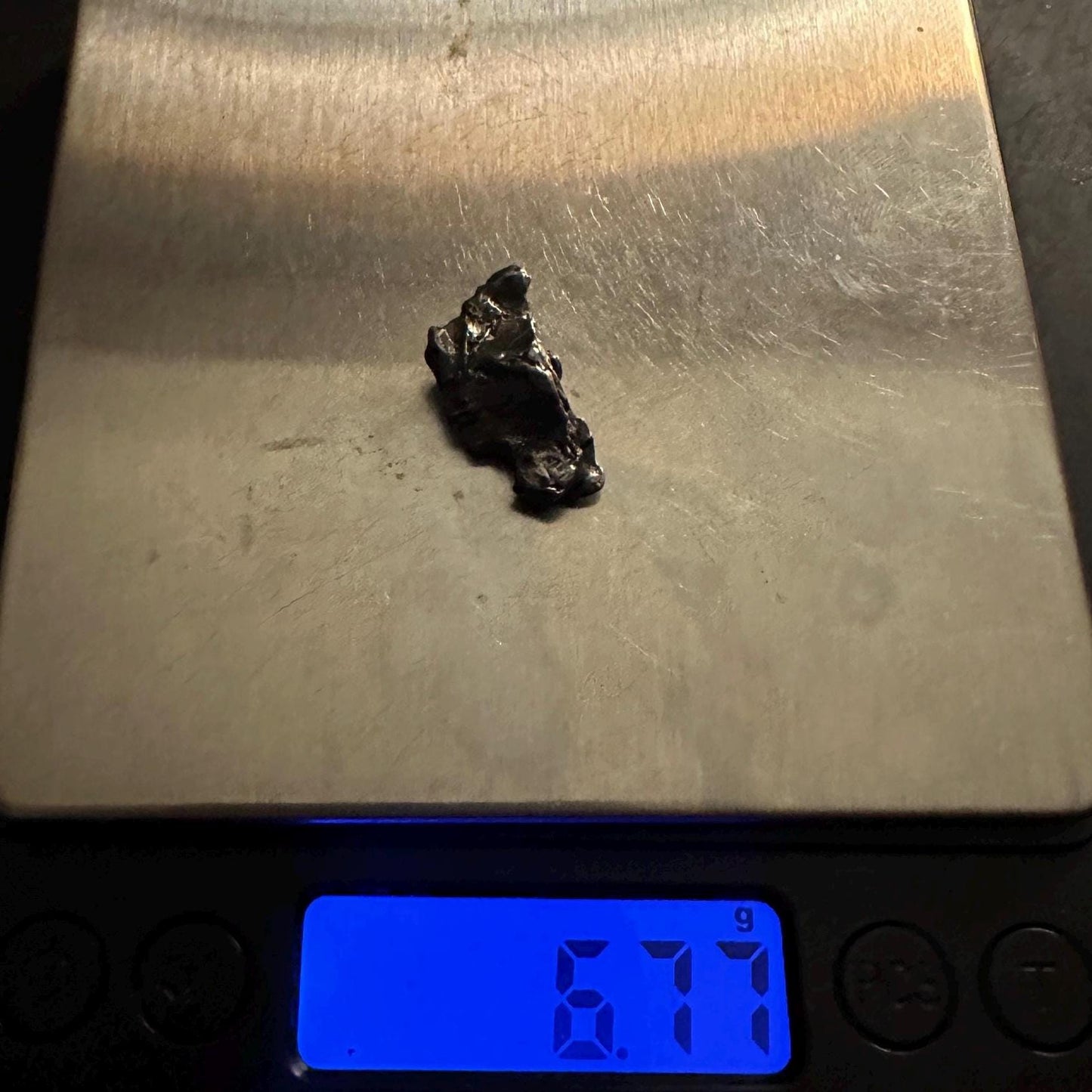 Tiny Meteorite Specimen Campo del Cielo 6.77 grams, Iron Meteorite, Astronomy Gift, Pocket Sized Gift, Space Gift, Gift for Kids of all Ages
