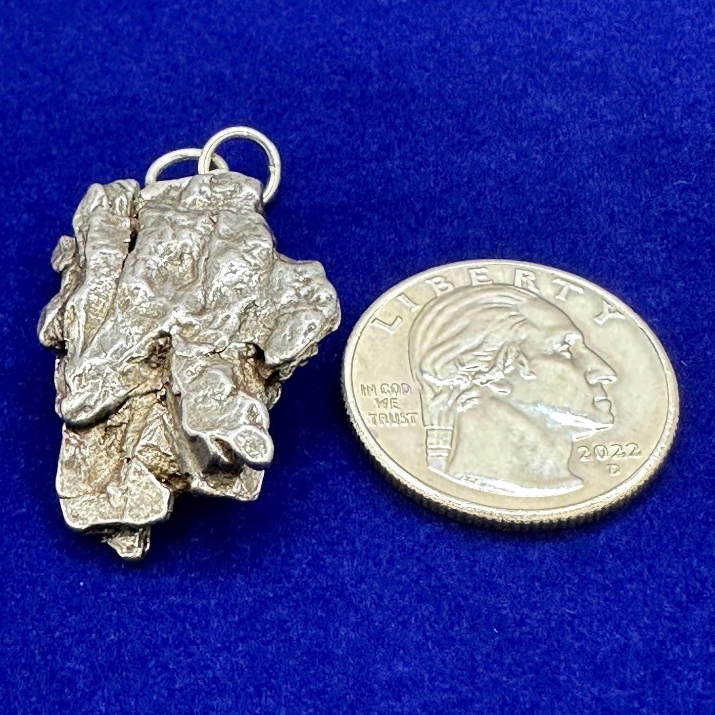 Beautiful Meteorite Campo del Cielo Pendant 17.30 grams, Astronomy Gift, Authentic Meteorite, Meteorite Jewelry, Meteorite Pendant, COA