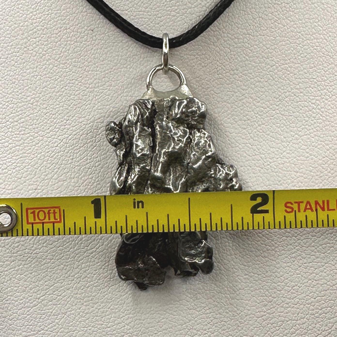 Beautiful Meteorite Campo del Cielo Pendant 17.30 grams, Astronomy Gift, Authentic Meteorite, Meteorite Jewelry, Meteorite Pendant, COA