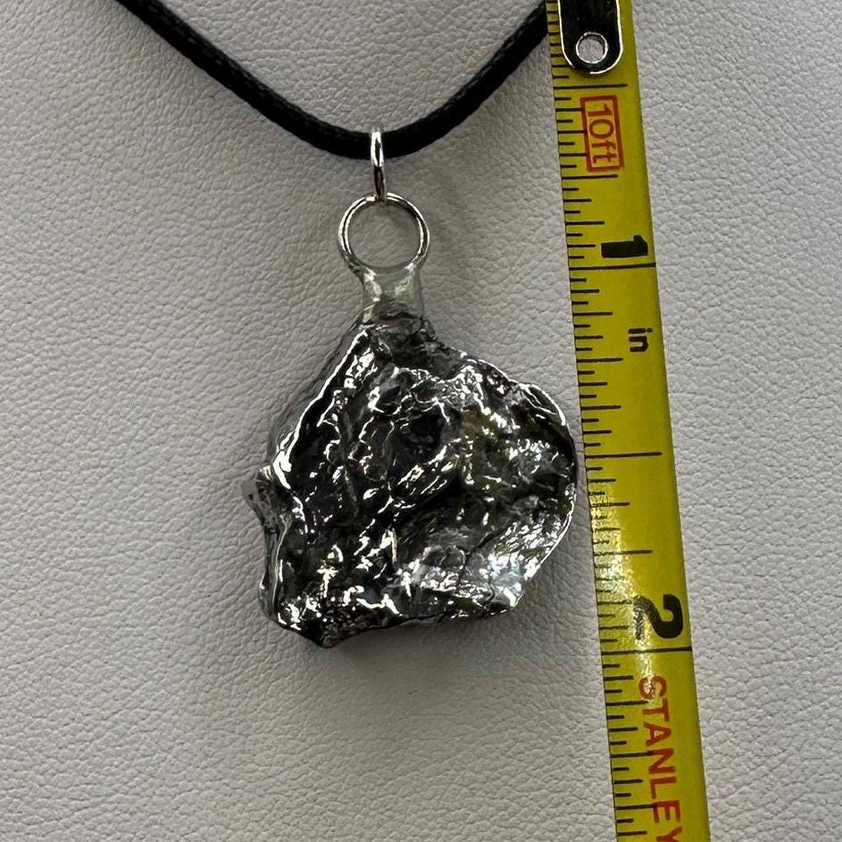 Beautiful Aletai Meteorite Pendant, 11.11 grams, Astronomy Gift, Authentic Meteorite, Meteorite Jewelry, Meteorite Pendant, COA, Space Gift