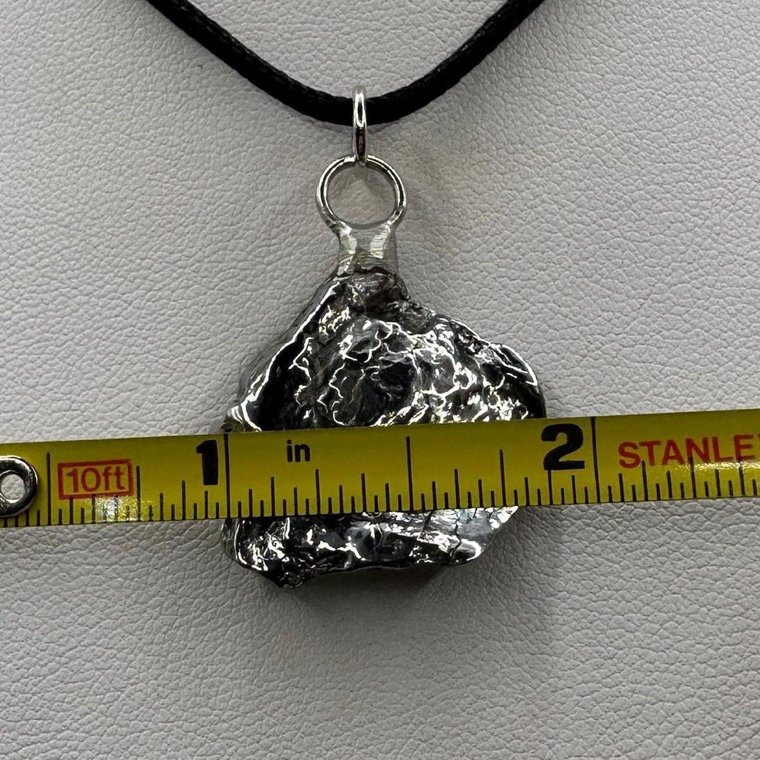 Beautiful Aletai Meteorite Pendant, 11.11 grams, Astronomy Gift, Authentic Meteorite, Meteorite Jewelry, Meteorite Pendant, COA, Space Gift