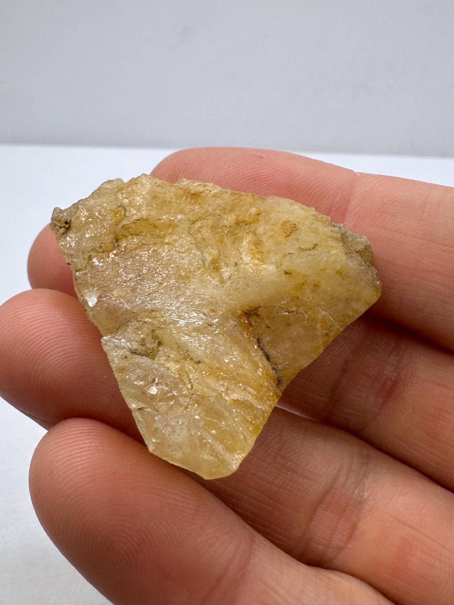 Rare Golden Brazilian Phenacite Crystal 21.12g, 105.6 carats, High-Vibration Energy Stone, Spiritual Growth, Transformation, and Meditation