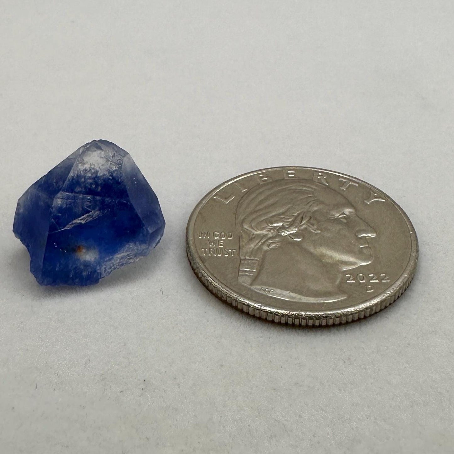 Rare Blue Dumortierite Crystal from Bahia, Brazil, Terminated– 2.69/13.45ct, Gemstone for Collectors, Meditation, Reiki, Healing Decor