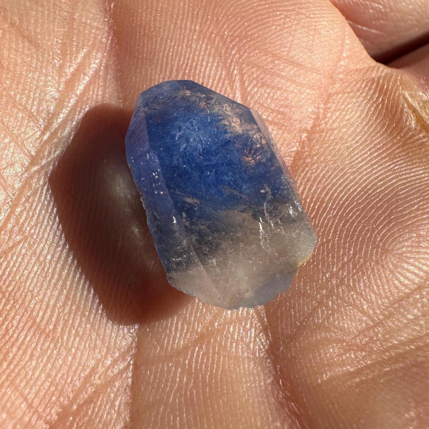 Rare Blue Dumortierite Crystal from Bahia, Brazil, Terminated– 1.97g/9.85ct, Gemstone for Collectors, Meditation, Reiki, Healing Decor