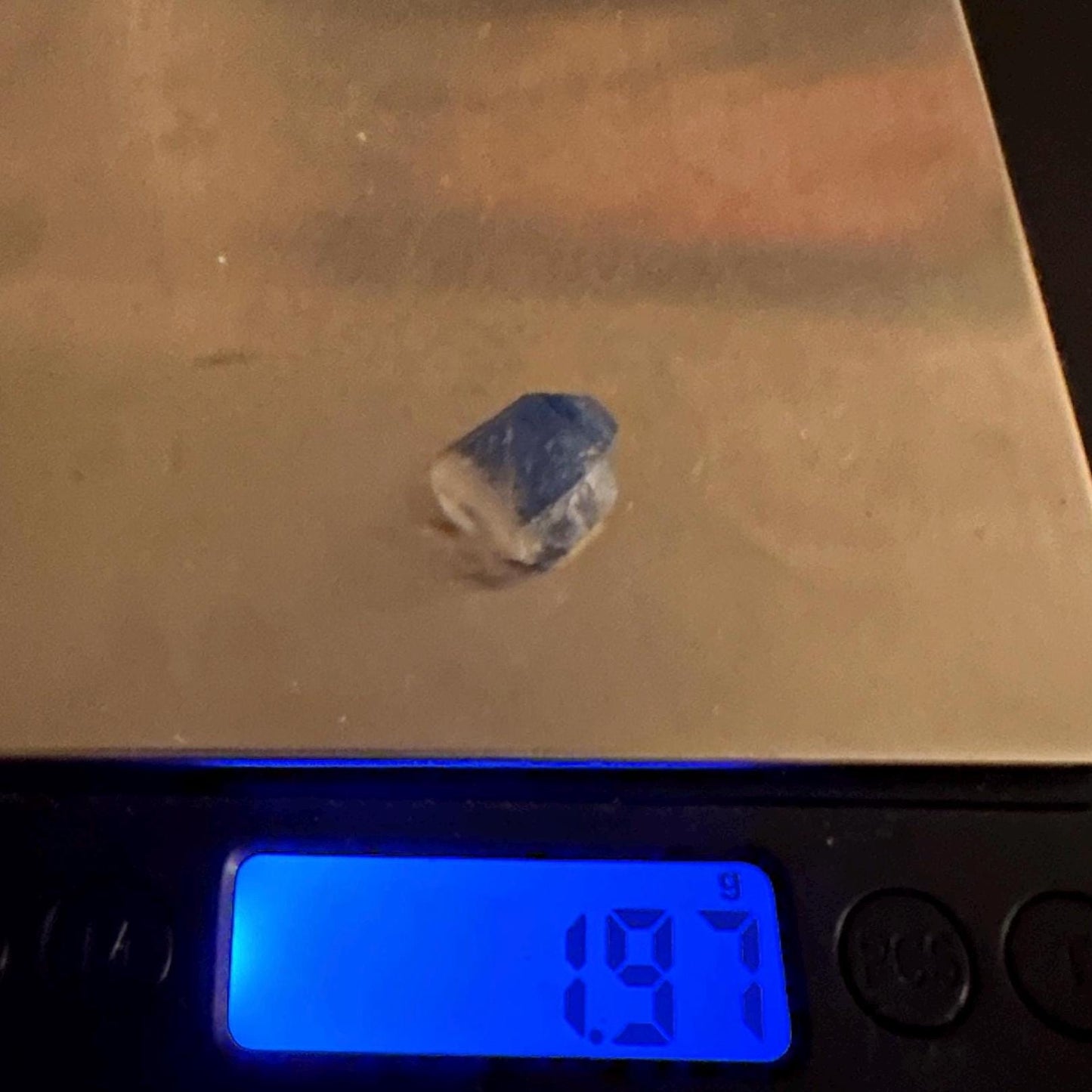 Rare Blue Dumortierite Crystal from Bahia, Brazil, Terminated– 1.97g/9.85ct, Gemstone for Collectors, Meditation, Reiki, Healing Decor