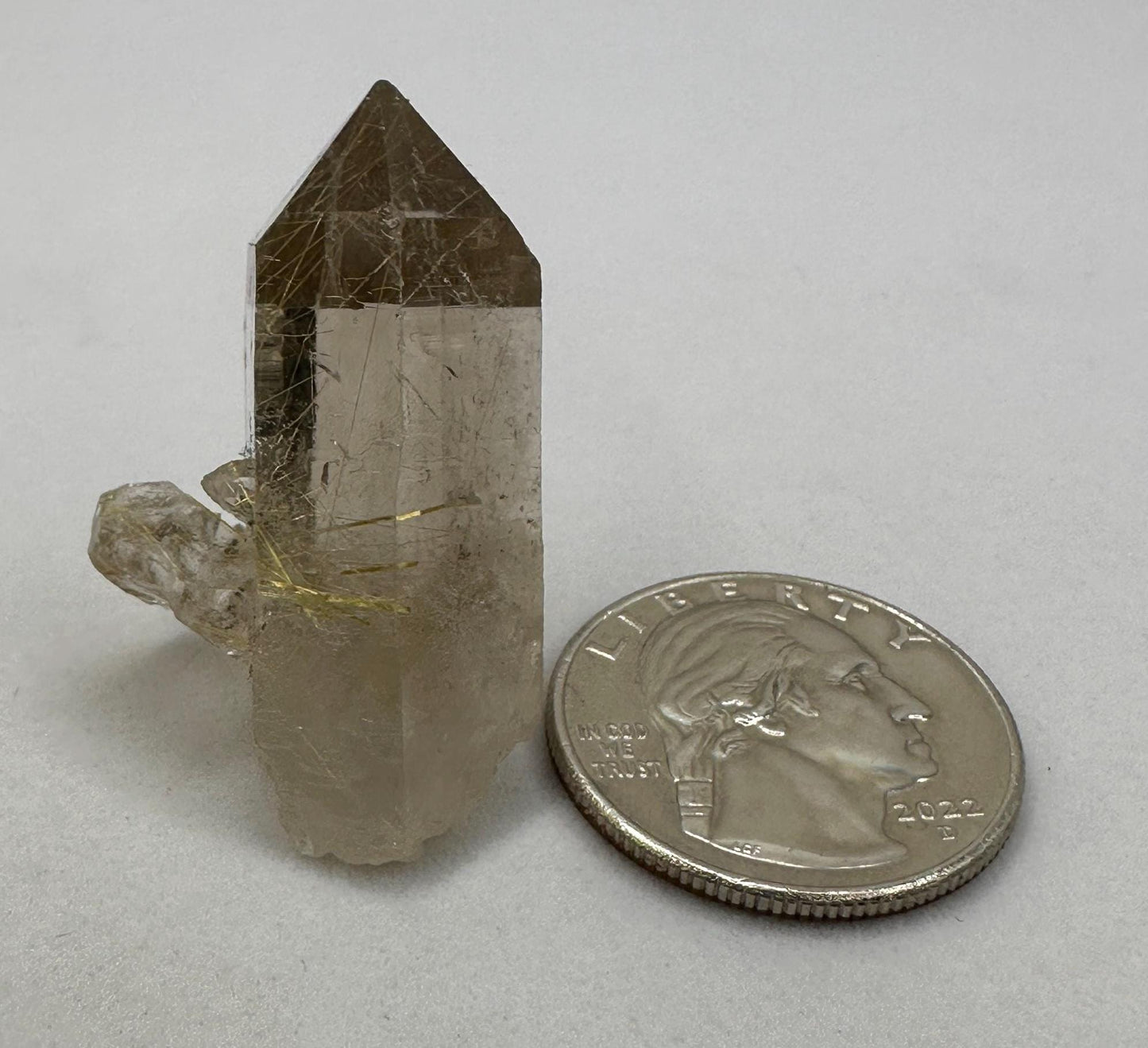 Rare Golden Rutilated Quartz, Brazilian Rutilated Quartz Crystal, Rultile Quartz, Brazilian Crystal, Fine Crystals, Novo Horizonte, 14.34g