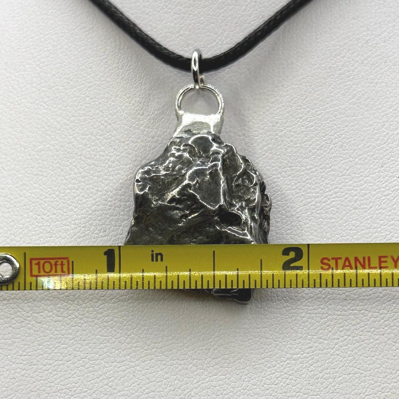 Beautiful Meteorite Campo del Cielo Pendant 15.73 grams, Astronomy Gift, Authentic Meteorite, Meteorite Jewelry, Meteorite Pendant, COA