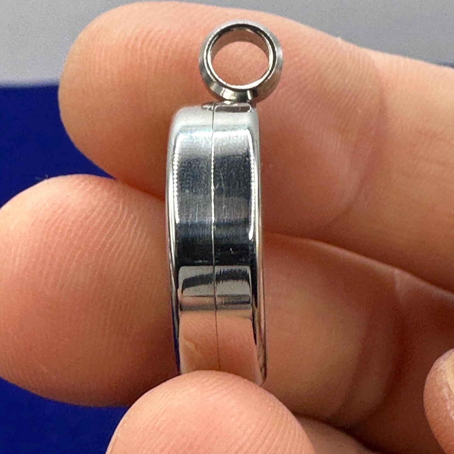 Rare Brazilian Phenacite Crystal Locket Pendant, Stainless Steel Glass Necklace, High Vibration Spiritual Jewelry, Phenakite, Crystals