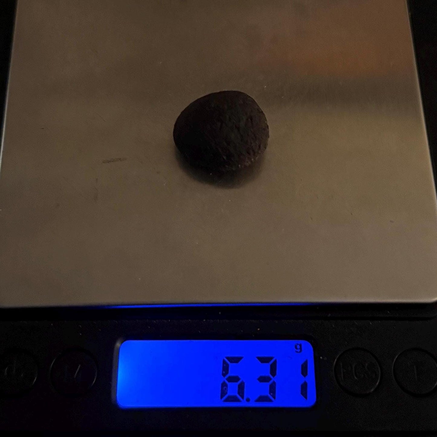 Saffordite Specimen: Arizona Cintamani Stone, Metaphysical Obsidian, Pseudo-Tektite, 6.41 grams